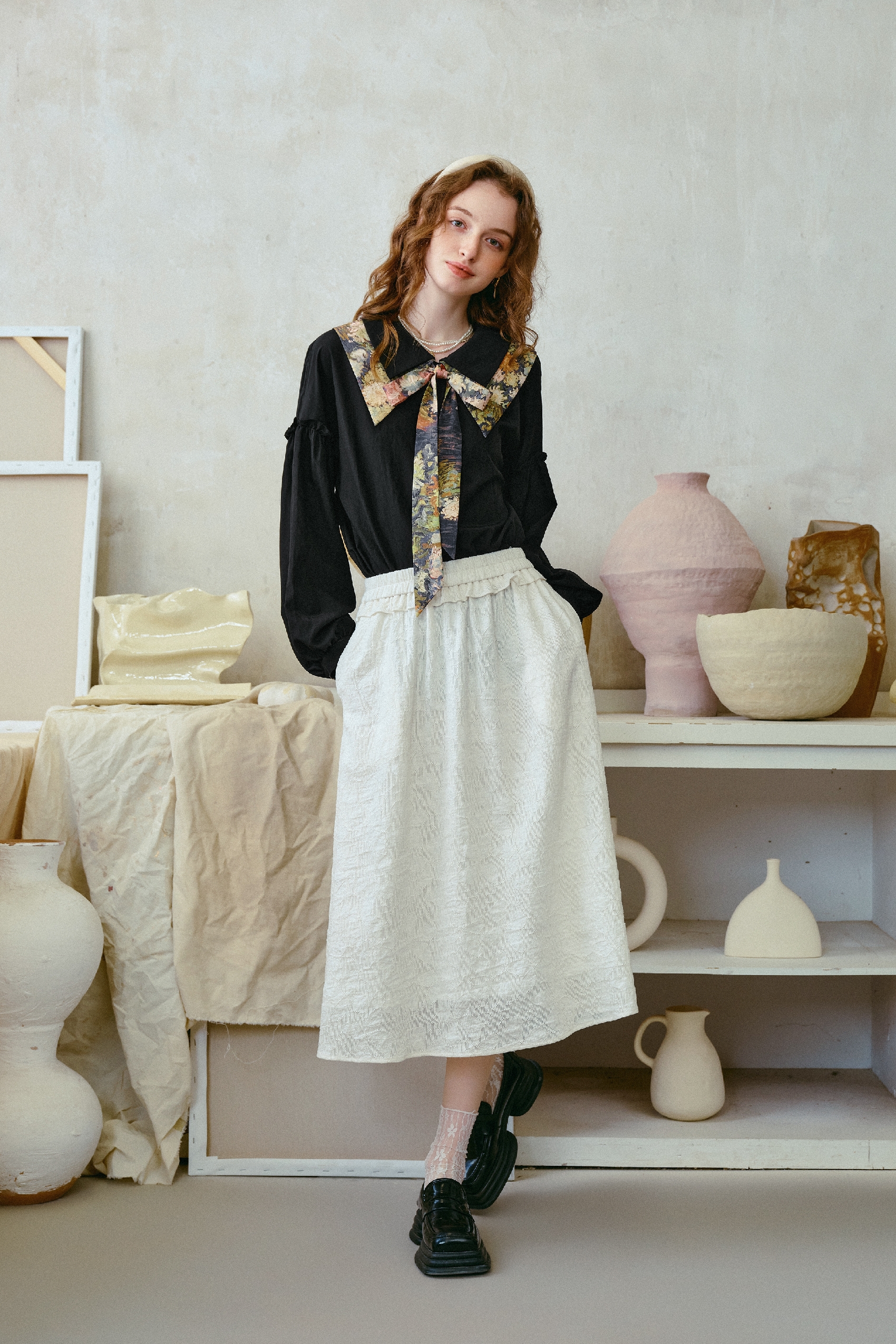 French-Style Relaxed-Fit Shirt