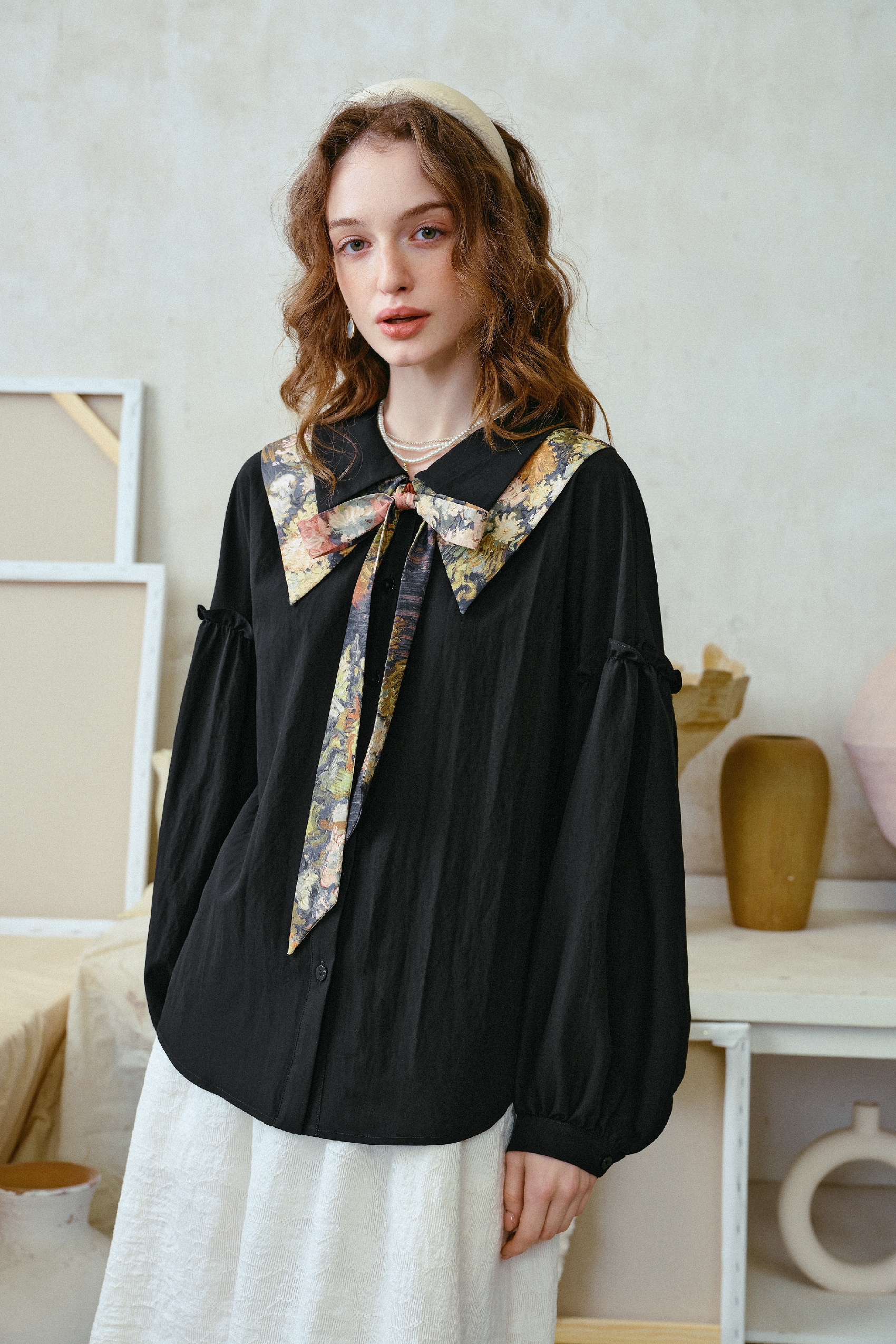 French-Style Relaxed-Fit Shirt