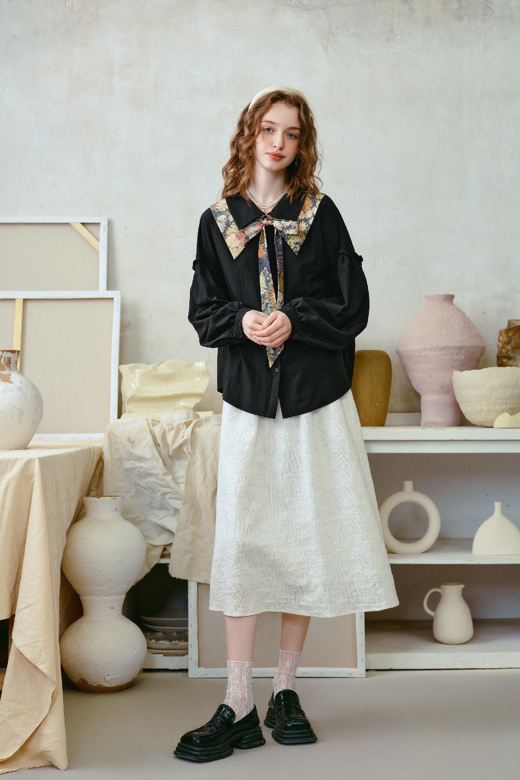 French-Style Relaxed-Fit Shirt