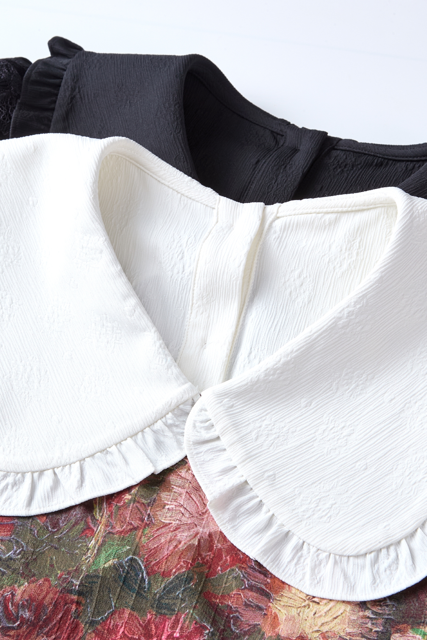 Designer Layered-Look Long-Sleeve Shirt