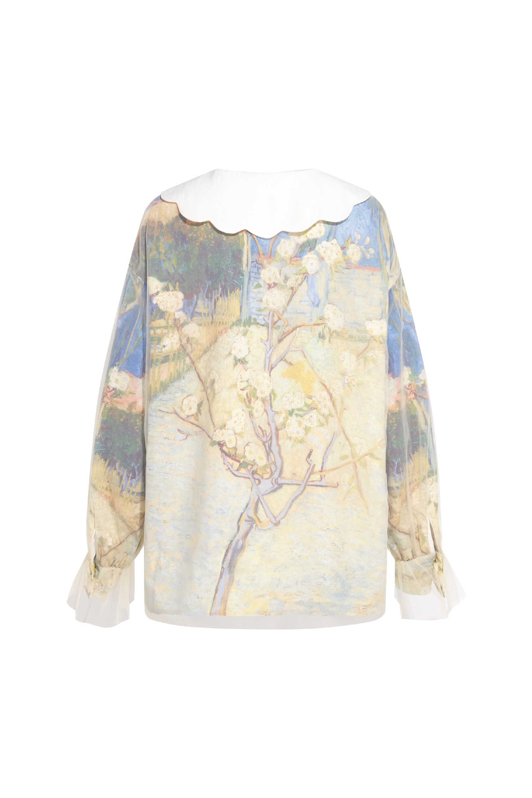 Doll Collar Modern Chinese-Style Shirt