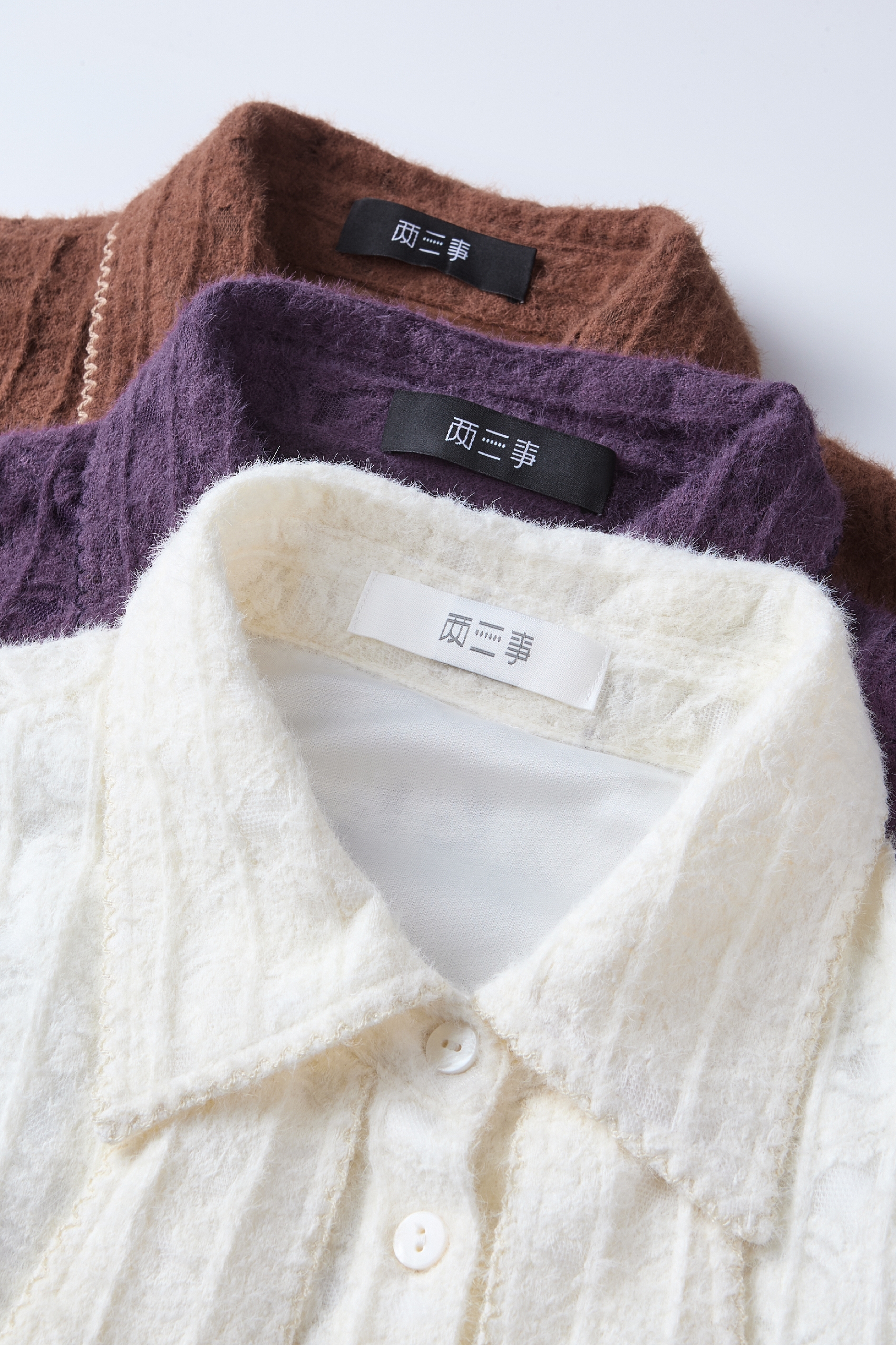 Lace Long-Sleeve Designer White Shirt