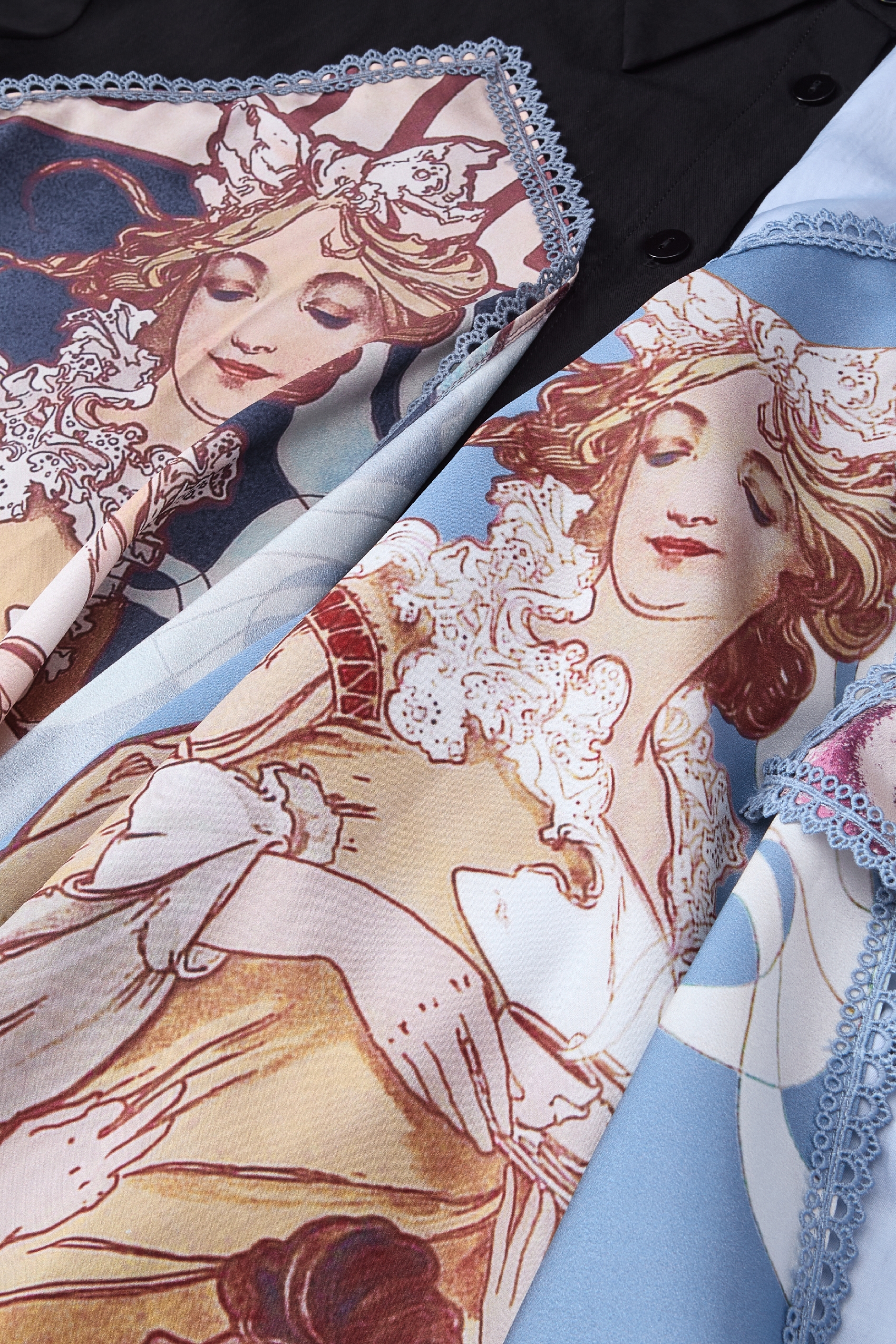 Faux Layered Printed Shirt