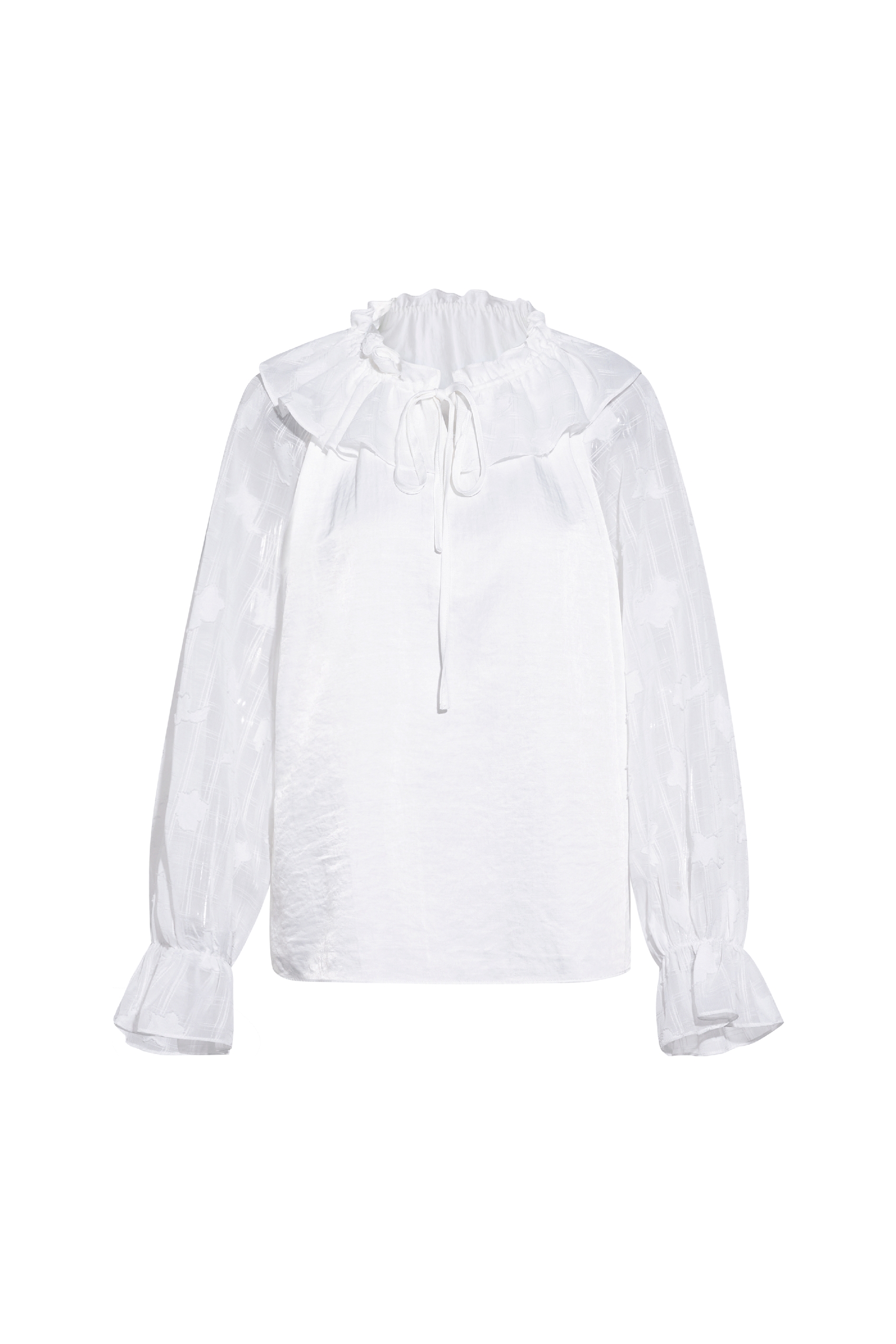 White Sweet-Style Shirt