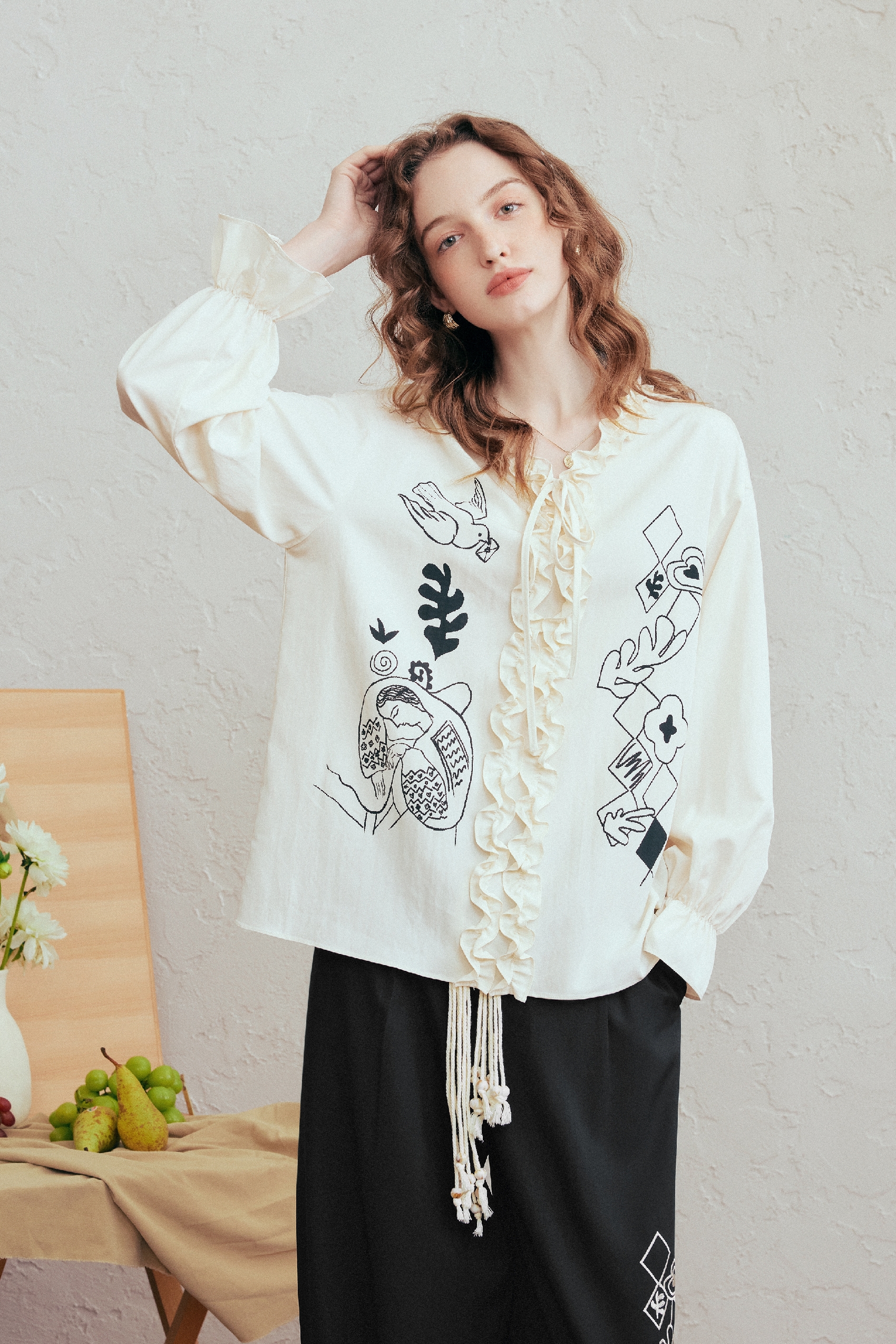 White Printed Shirt – LYONSENS