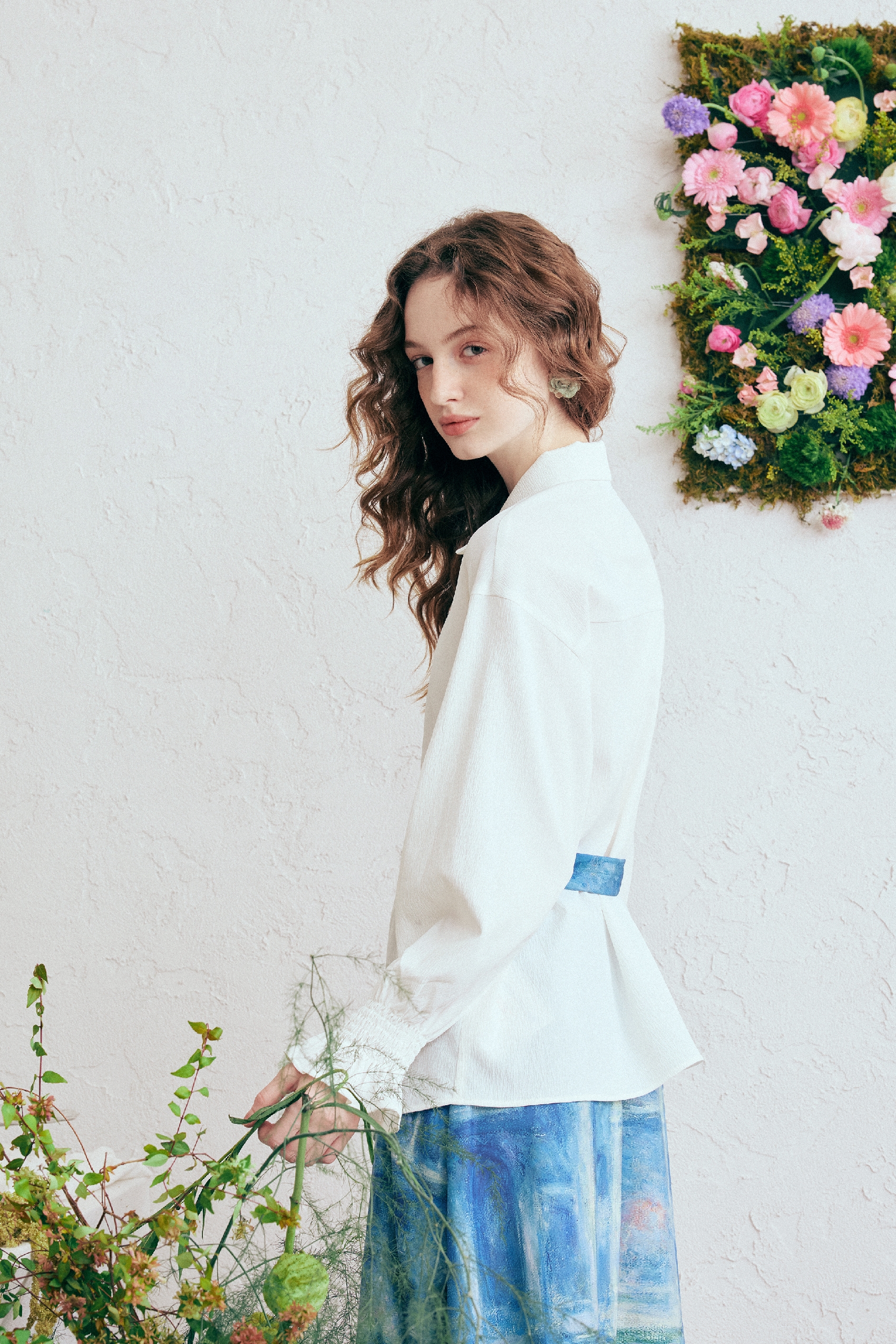 White Asymmetrical Shirt