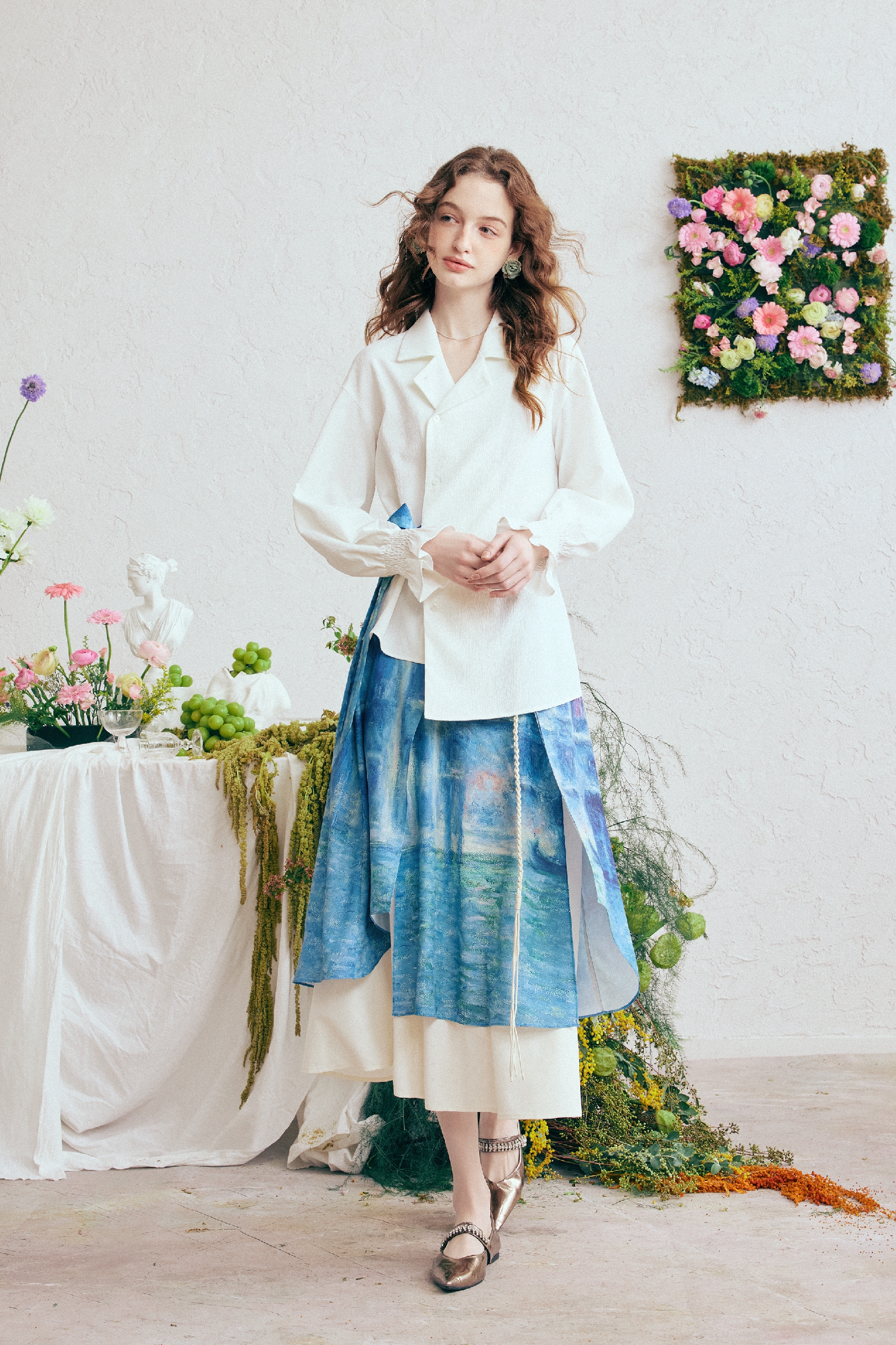 White Asymmetrical Shirt