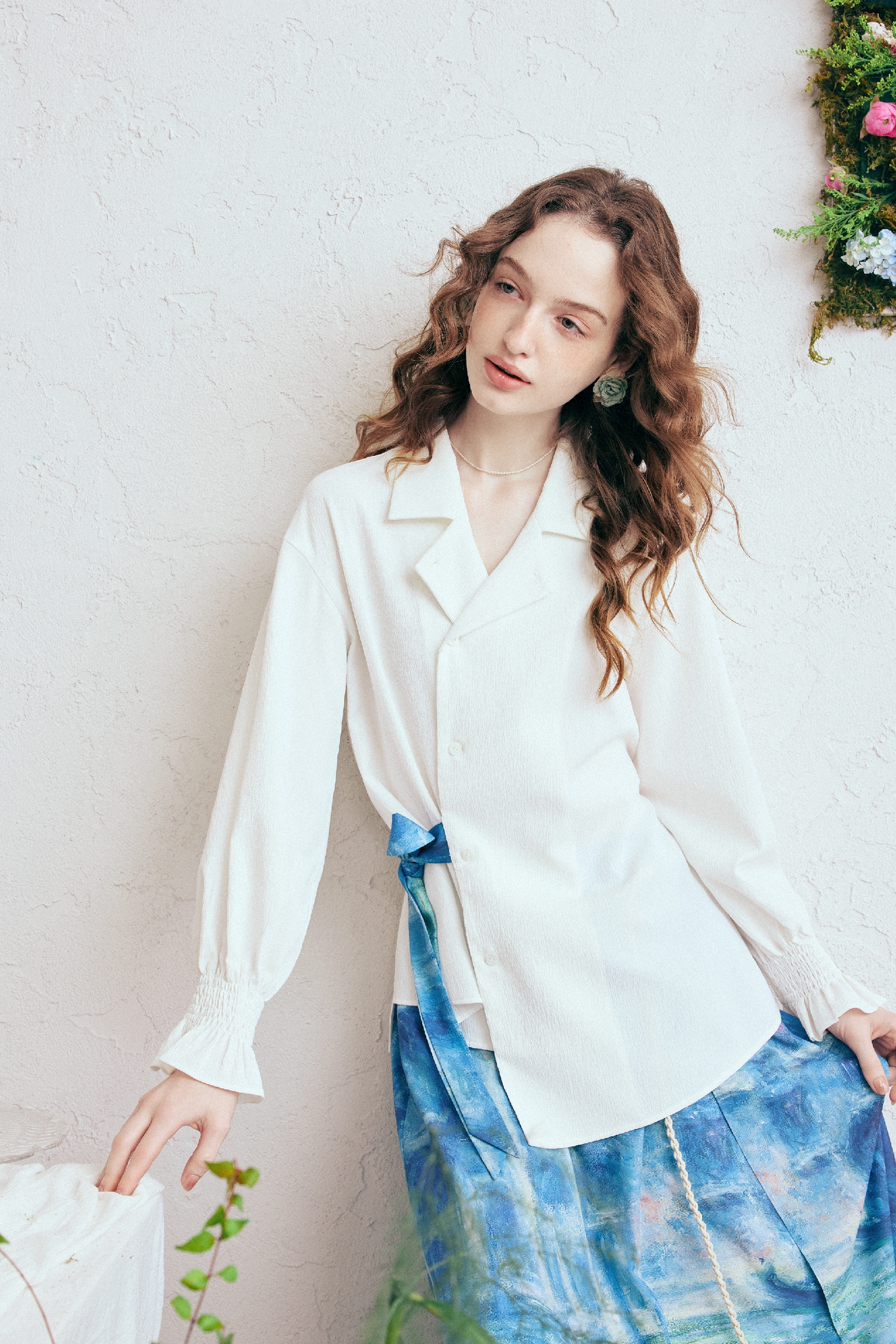 White Asymmetrical Shirt