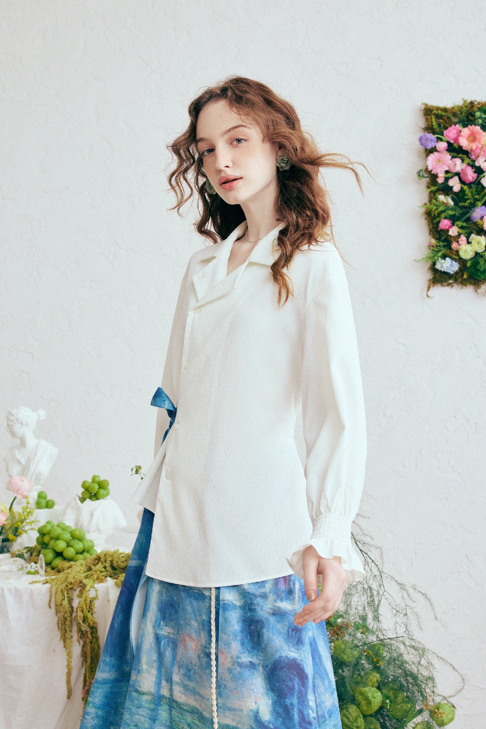 White Asymmetrical Shirt