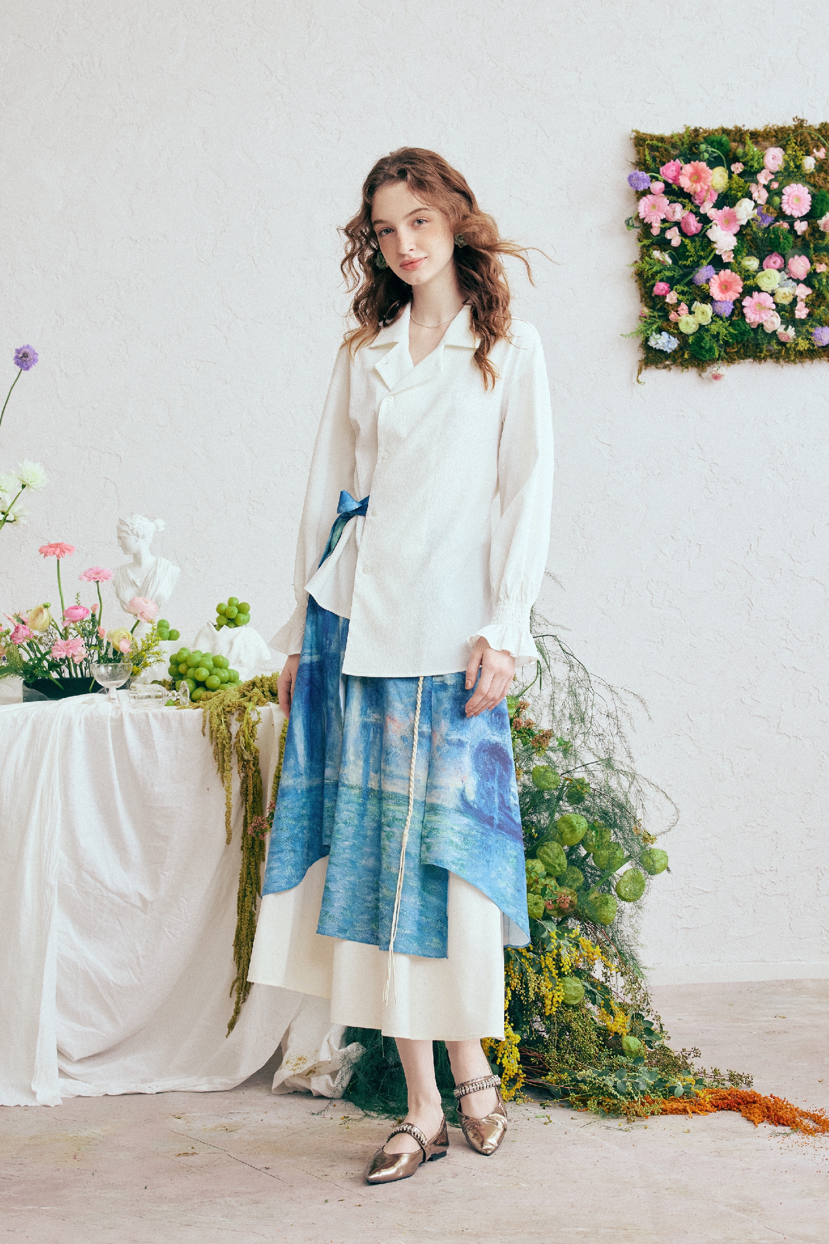 White Asymmetrical Shirt