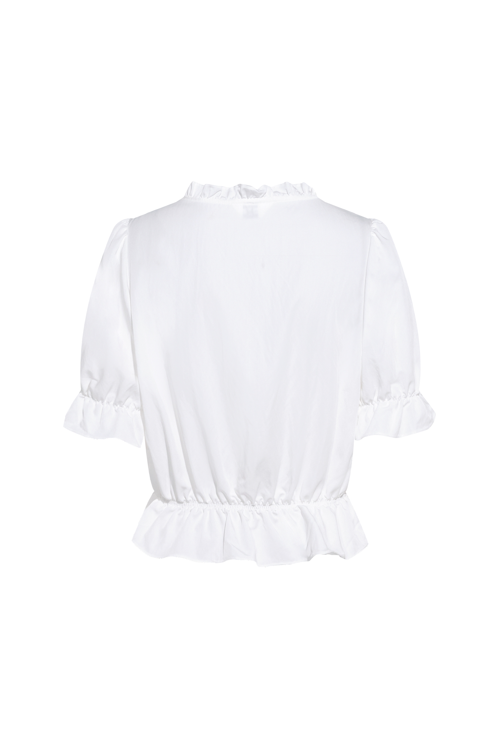 Cropped Puff Sleeve Shirt