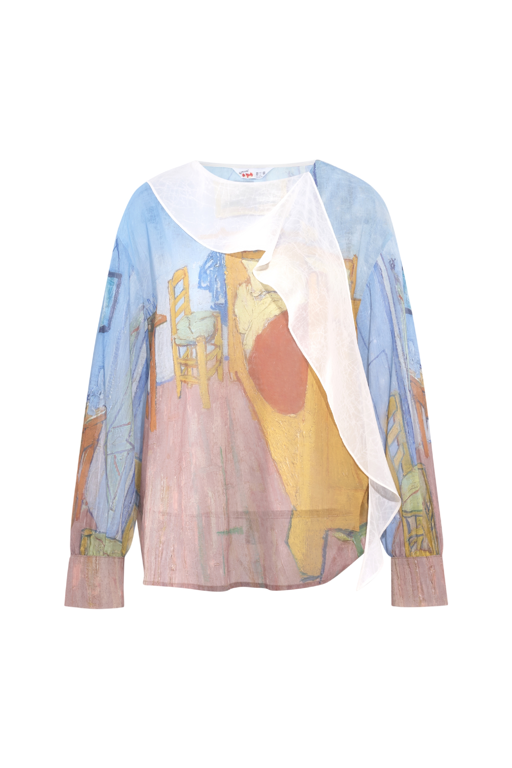 Patchwork Two-Piece Print Shirt-LYONSENS