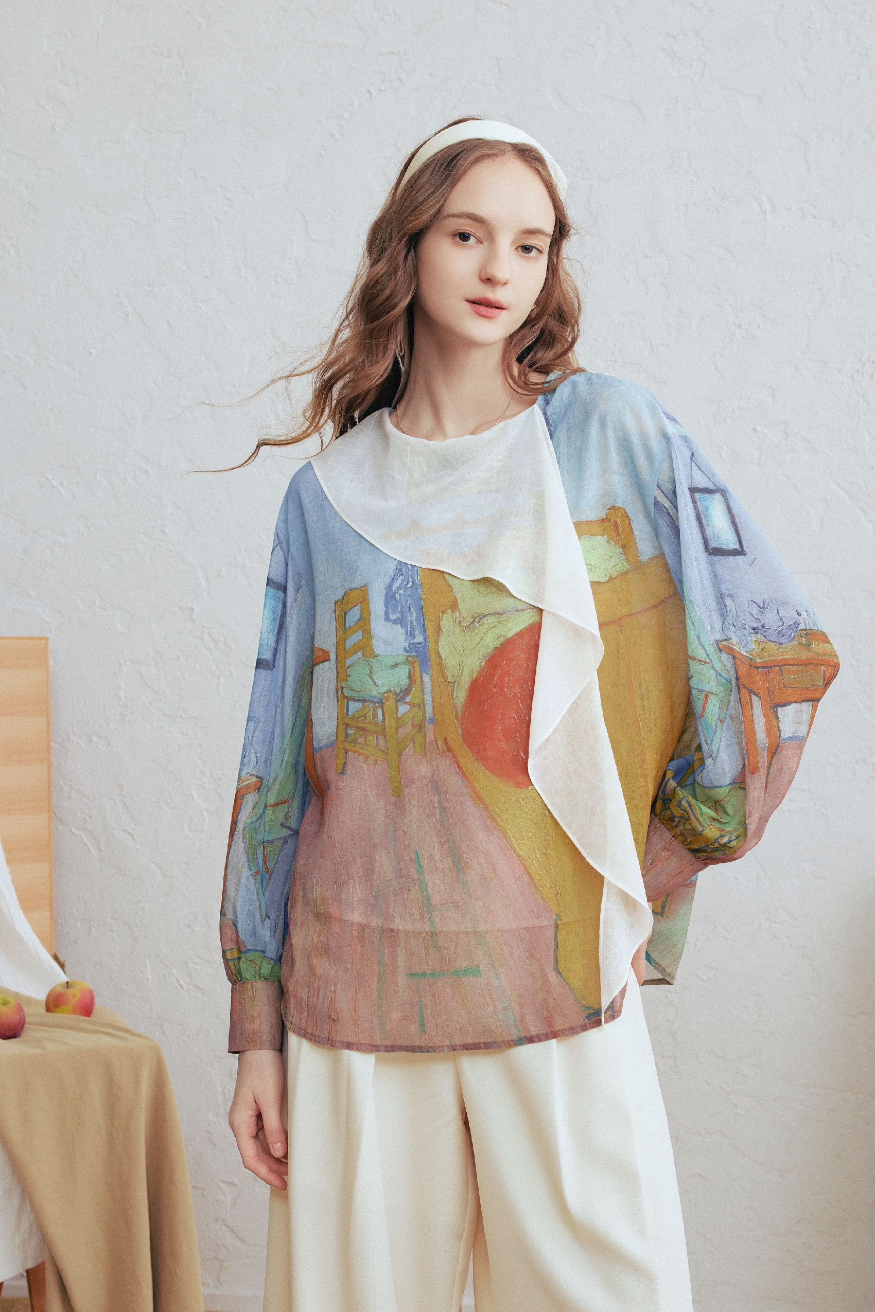 Patchwork Two-Piece Print Shirt-LYONSENS