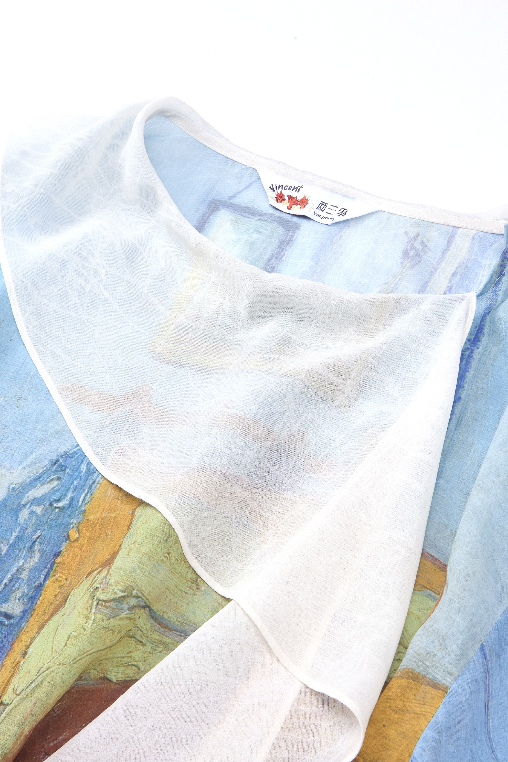 Patchwork Two-Piece Print Shirt-LYONSENS