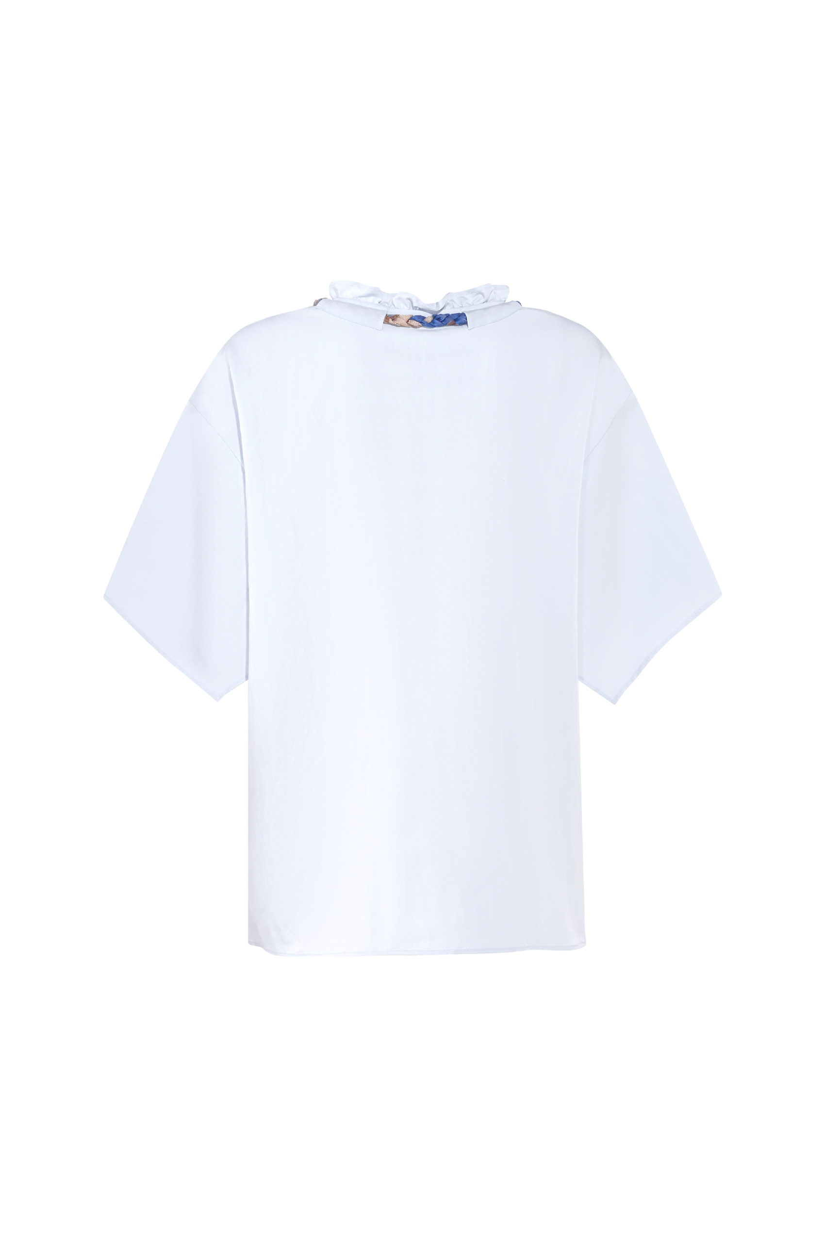 Detachable Tie Print Shirt