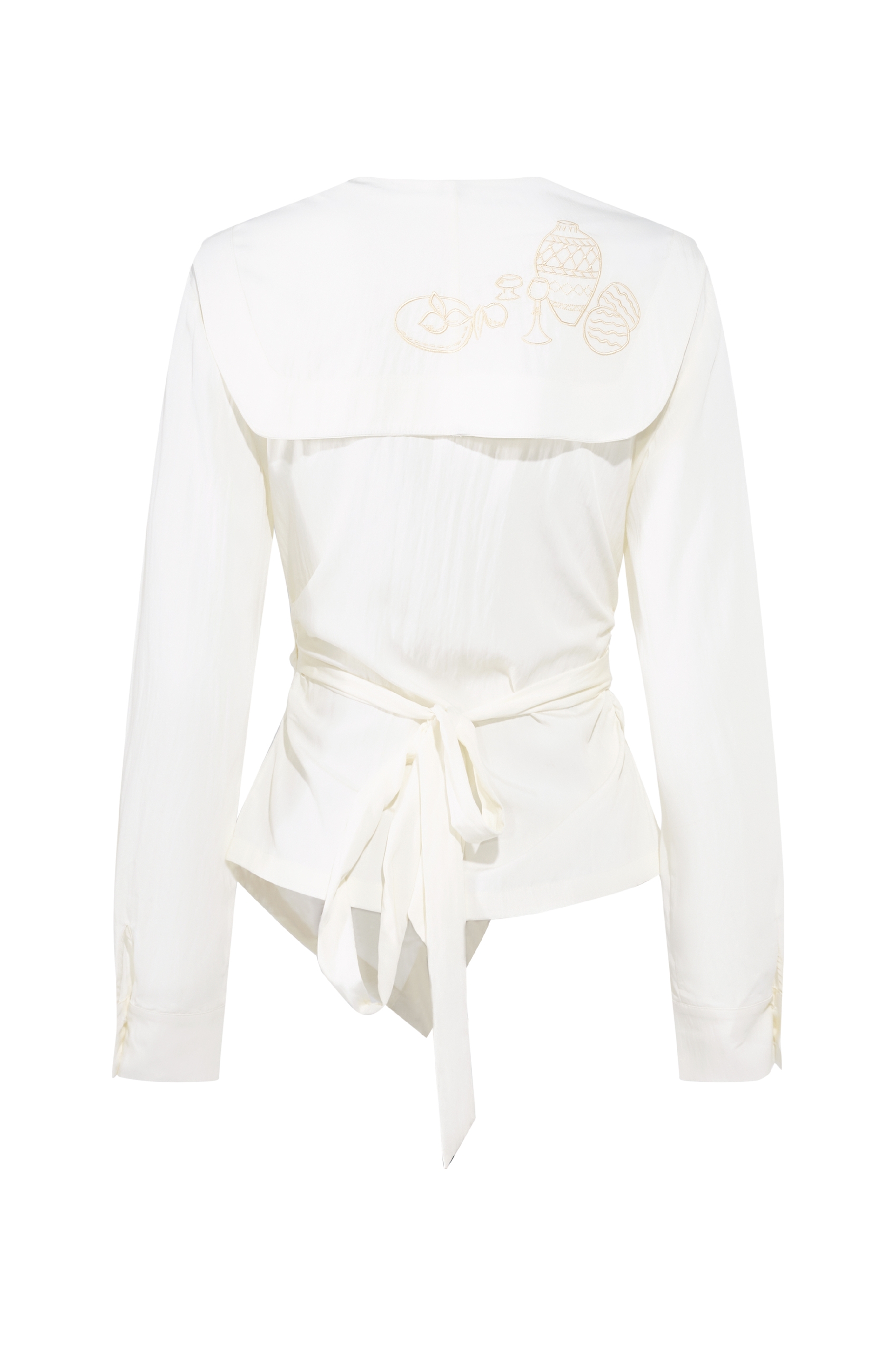 Sailor Collar Long Sleeve Shirt