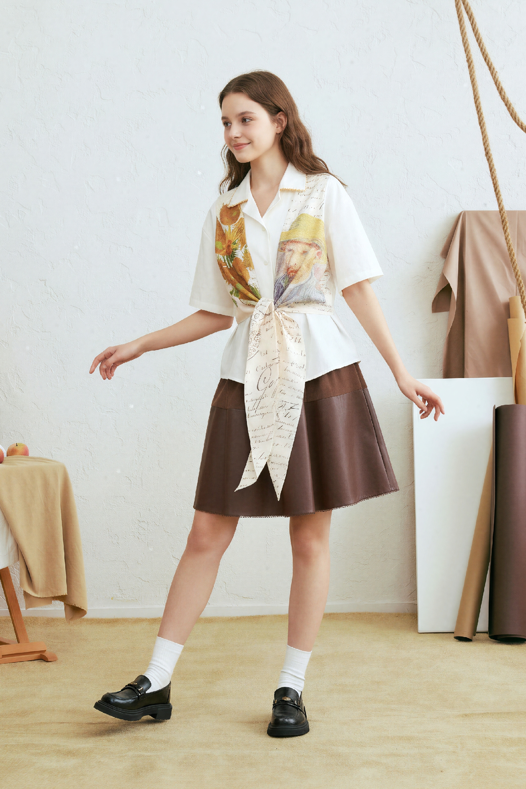 Vintage Faux Two-Piece Shirt