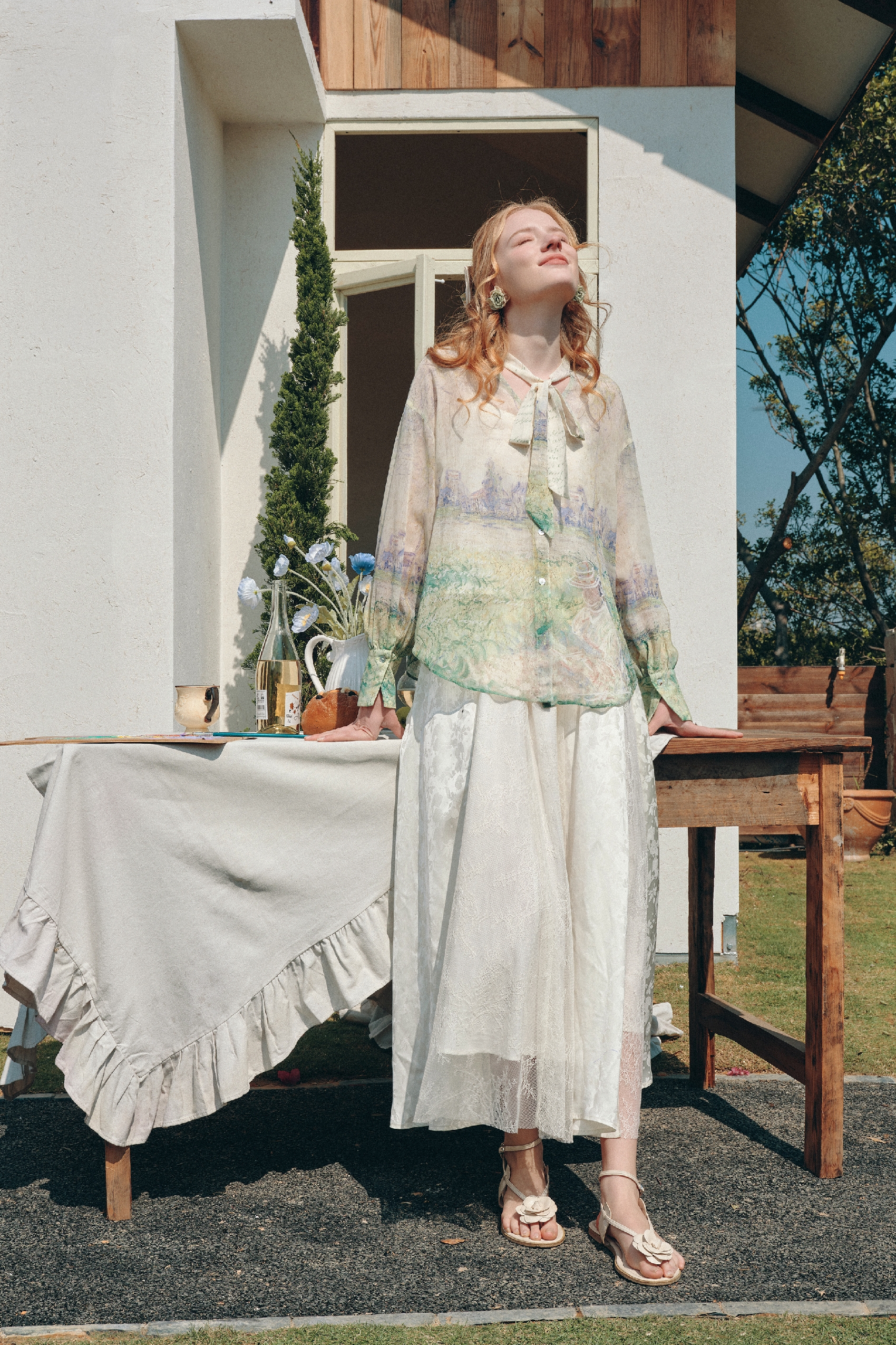 Printed Long Sleeve Shirt