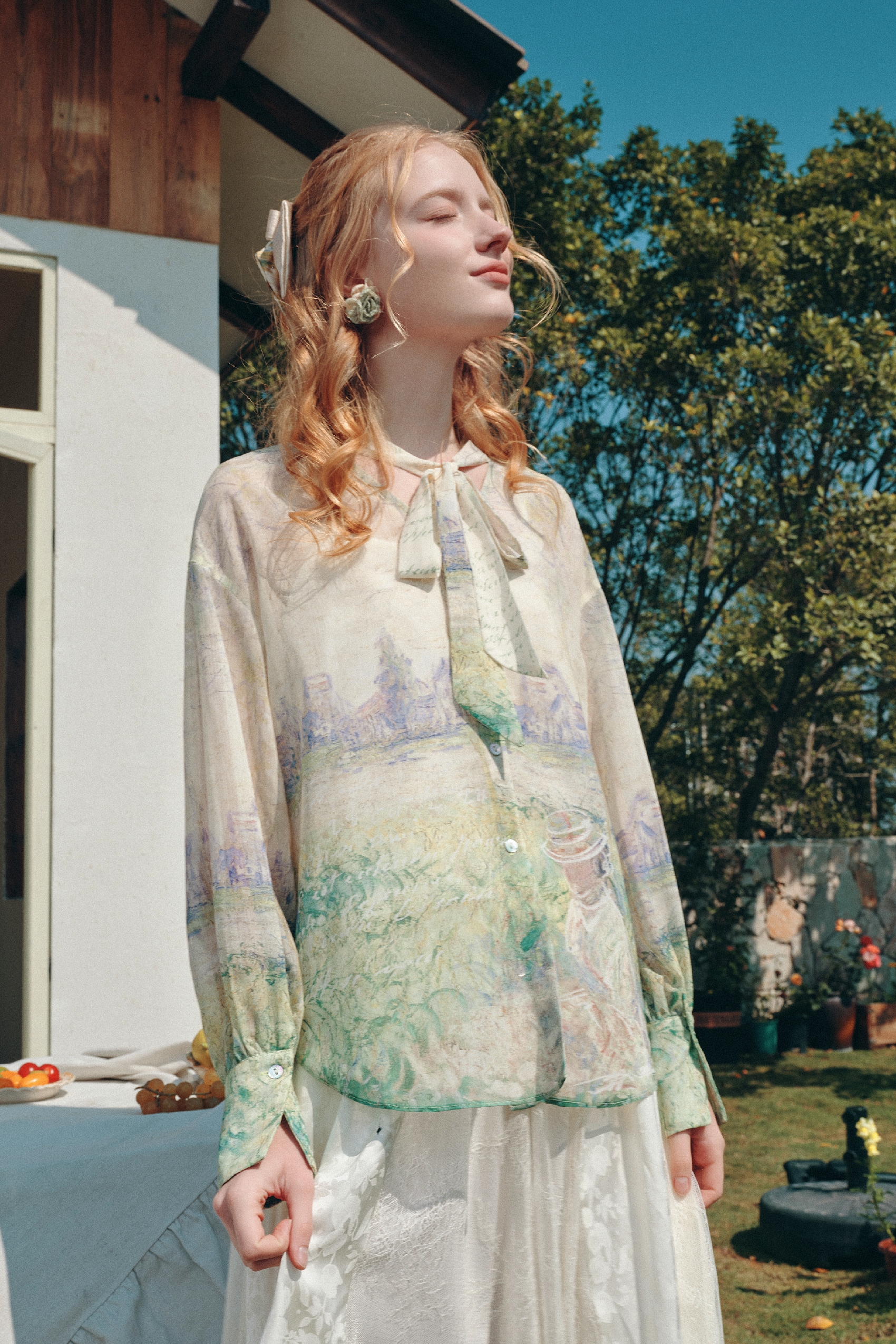 Printed Long Sleeve Shirt