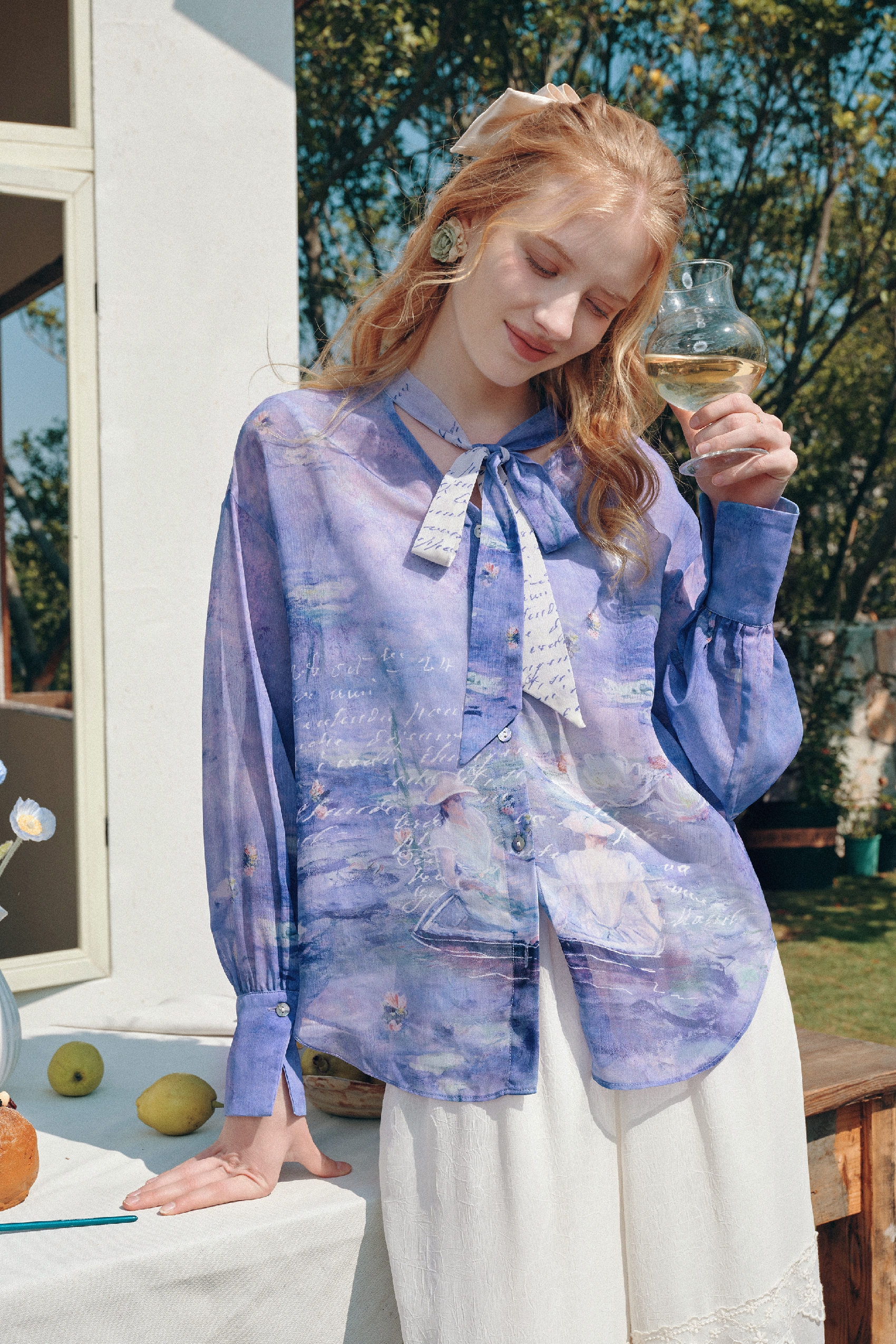 Printed Long Sleeve Shirt