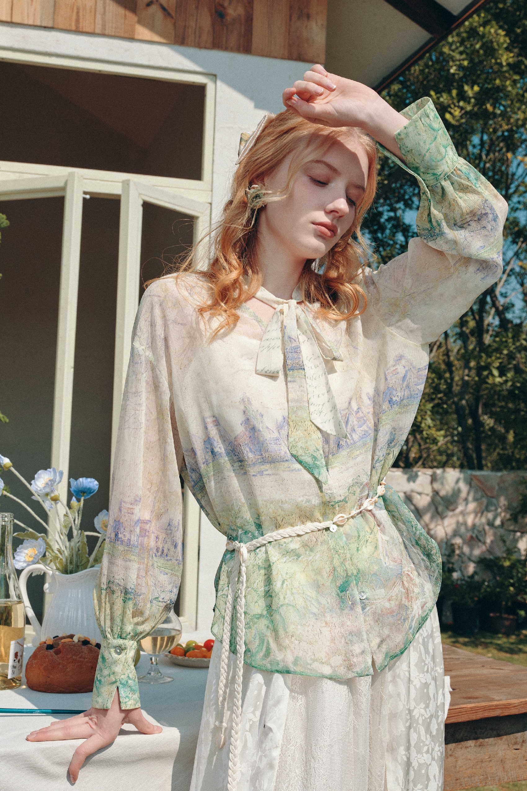 Printed Long Sleeve Shirt