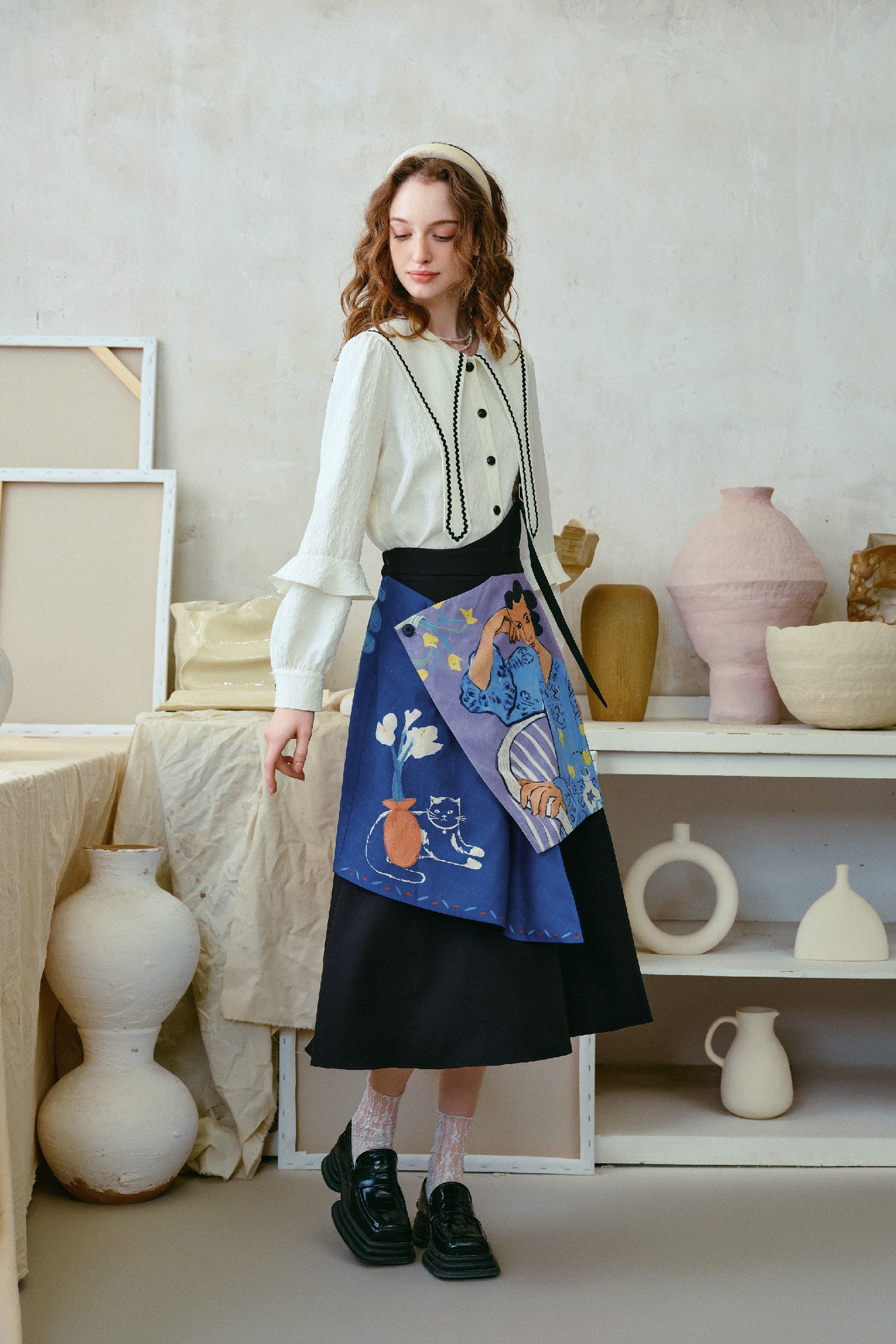 Vintage Patchwork Pinafore Dress