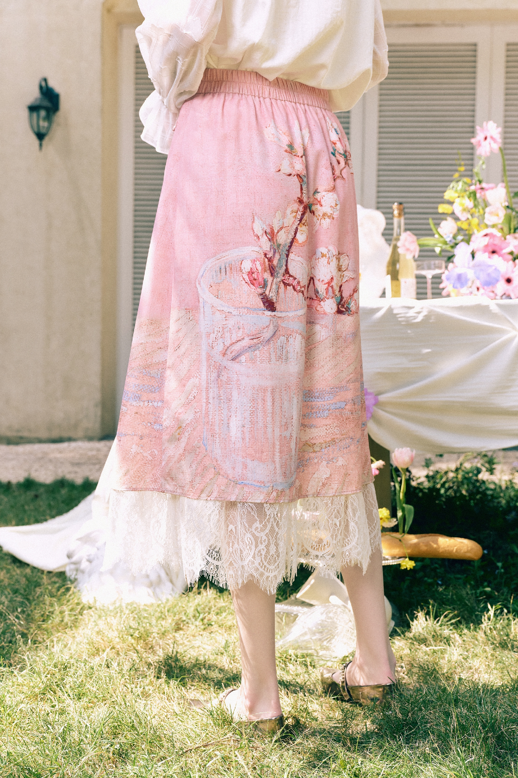 Pink A-Line Skirt
