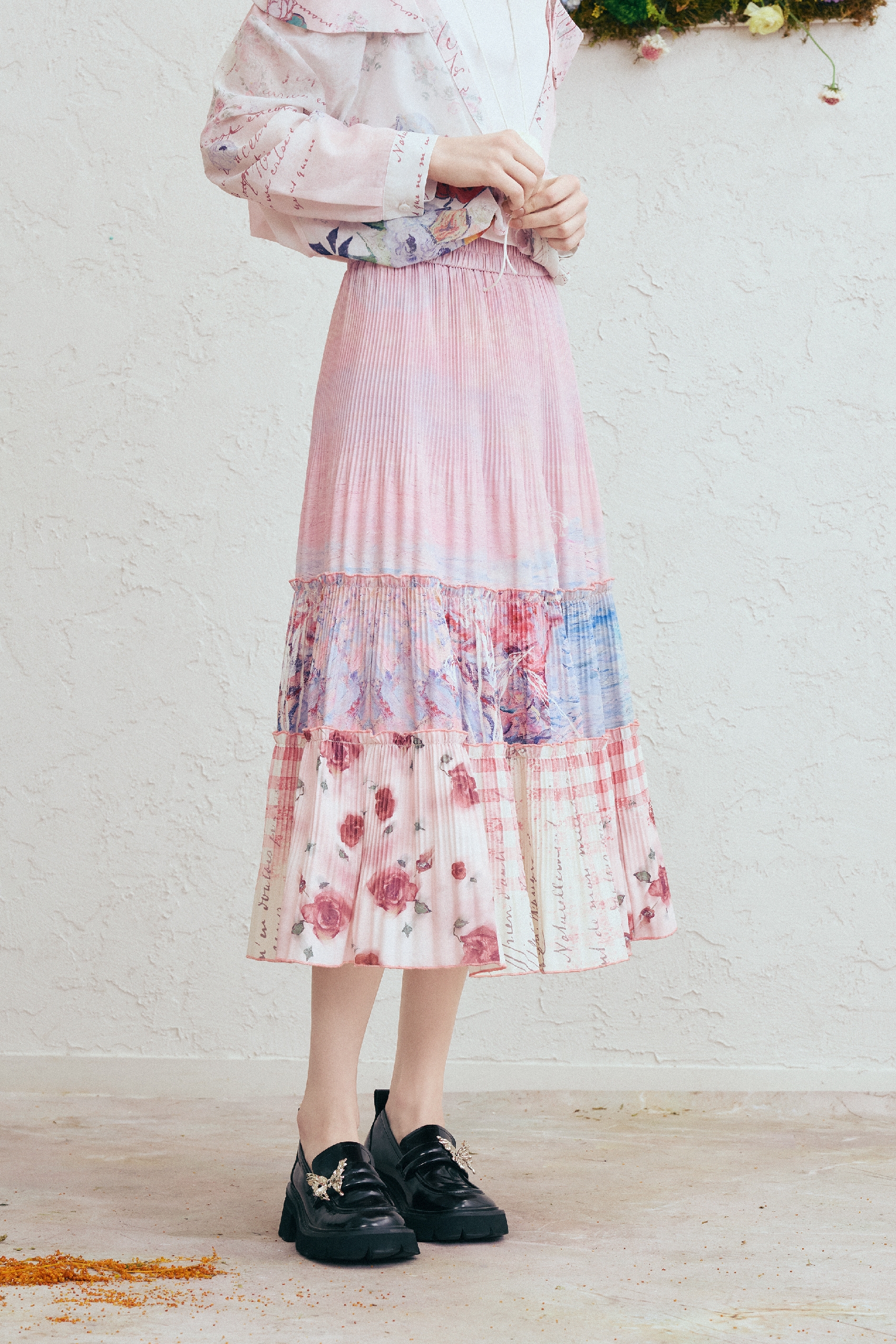 High-Waisted A-Line Skirt