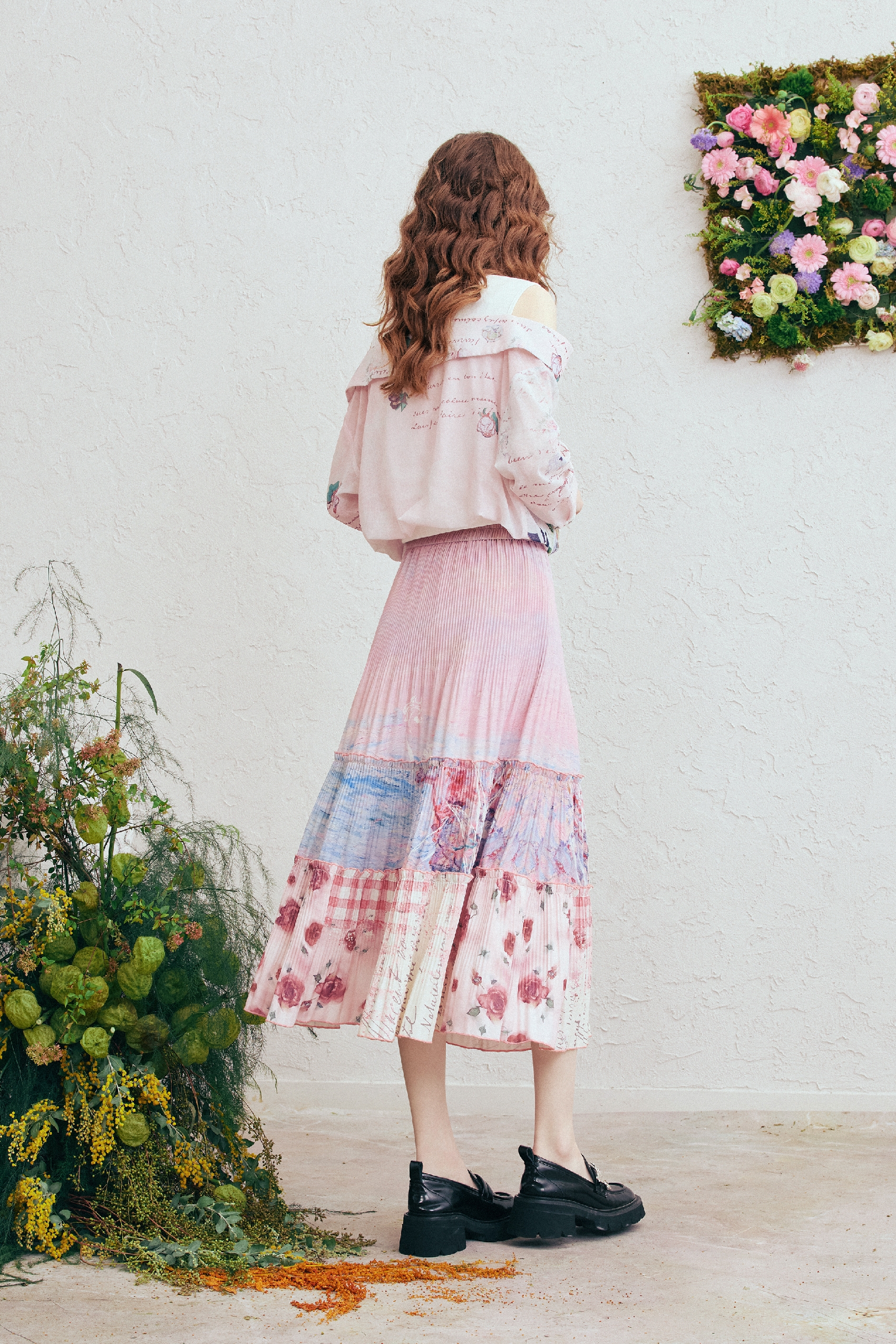 High-Waisted A-Line Skirt