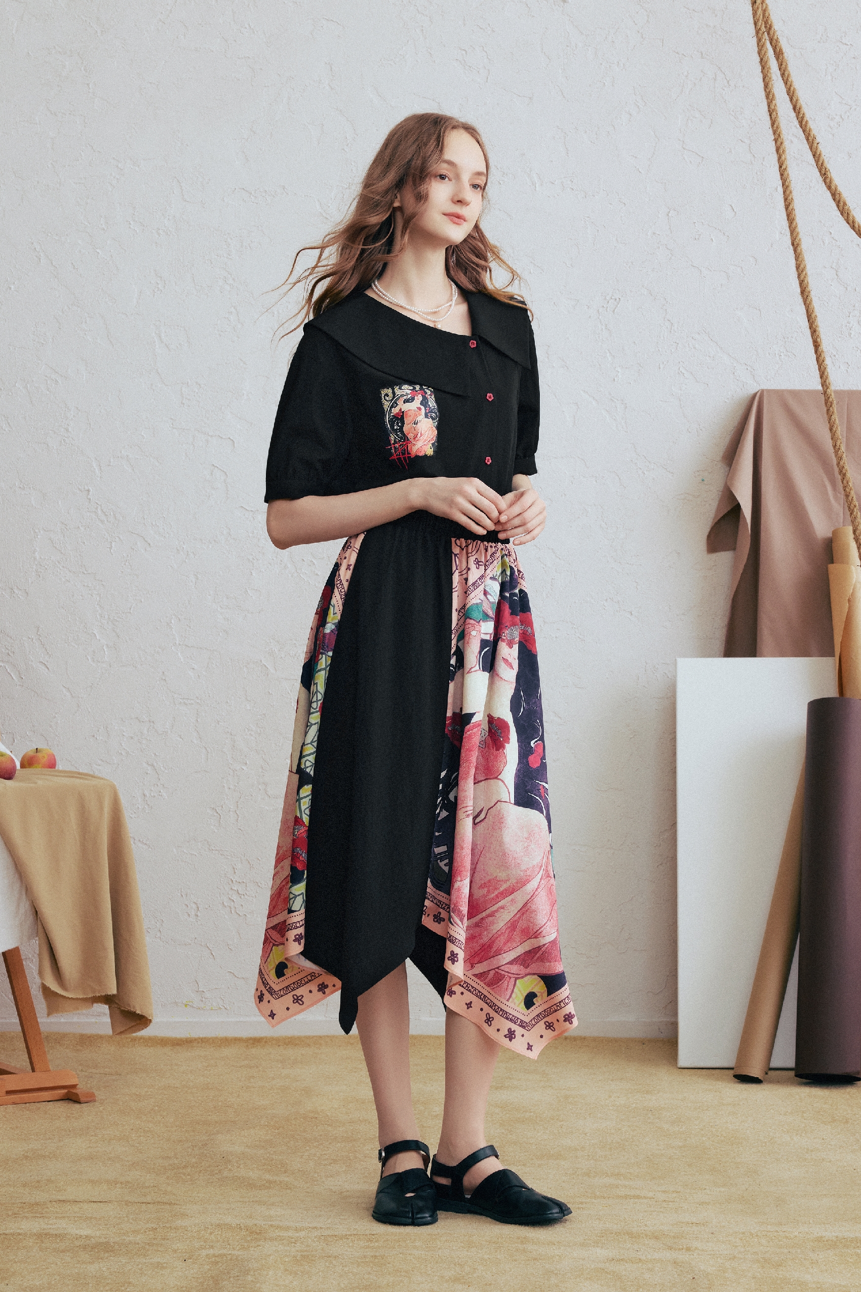 Vintage Asymmetrical Skirt