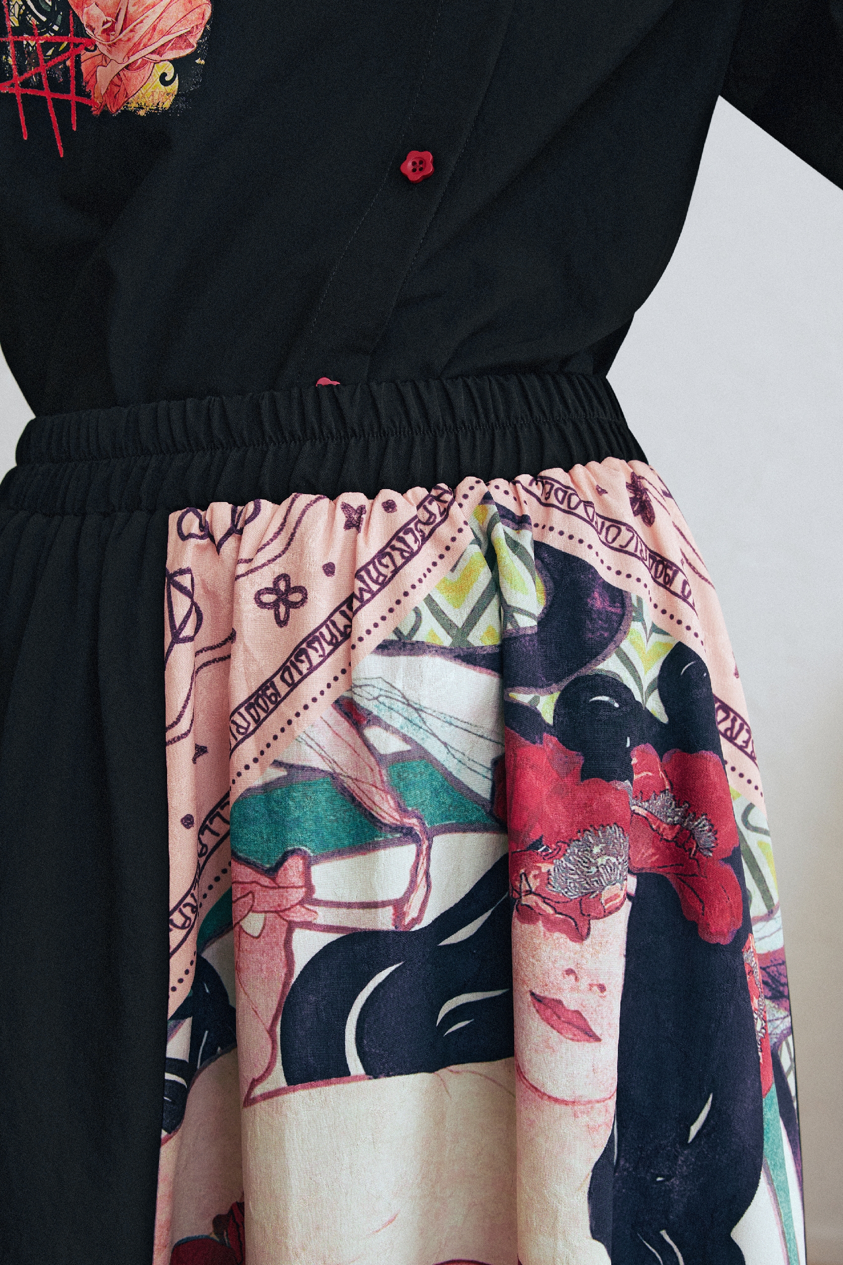 Vintage Asymmetrical Skirt