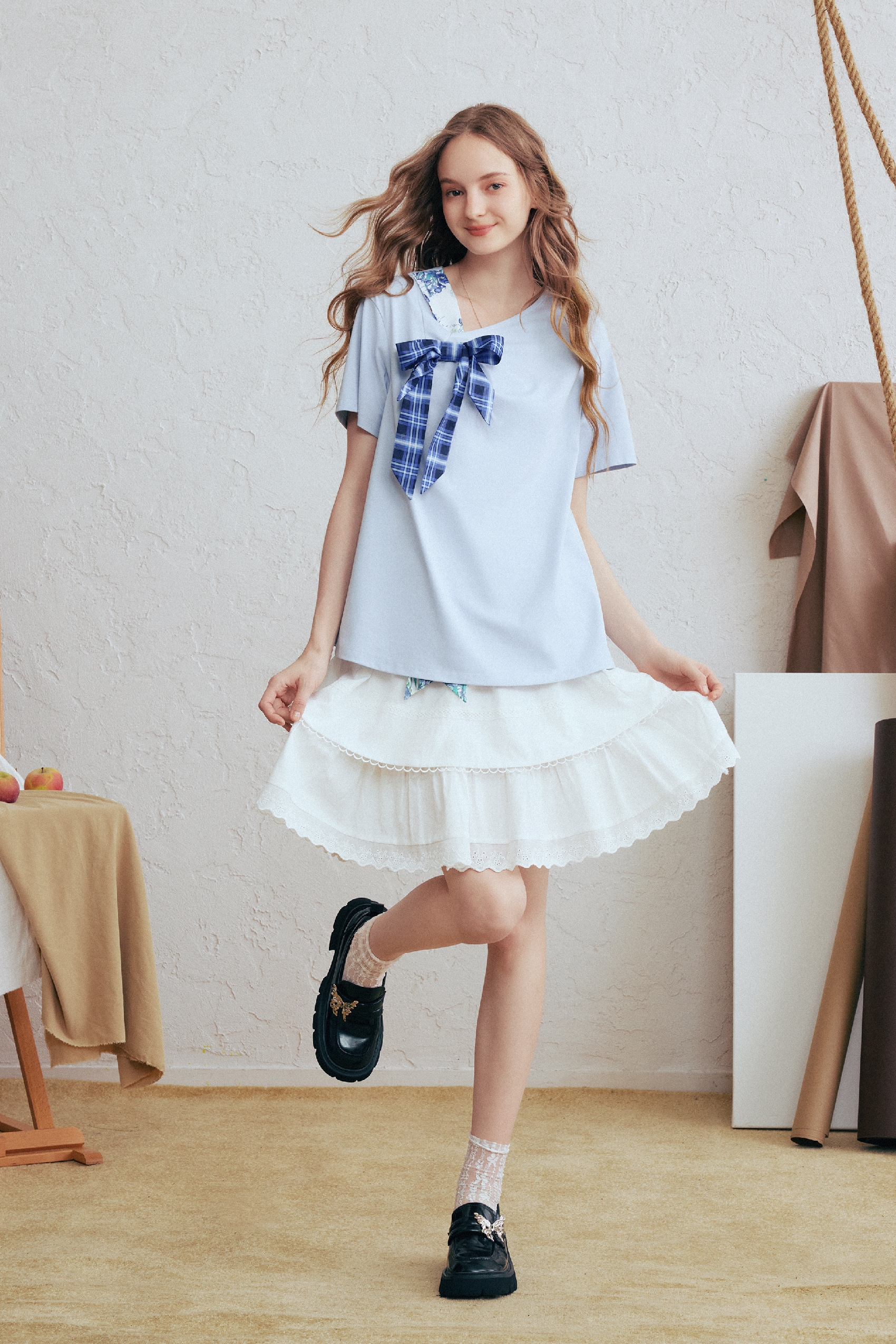 Blue Loose Fit T-Shirt