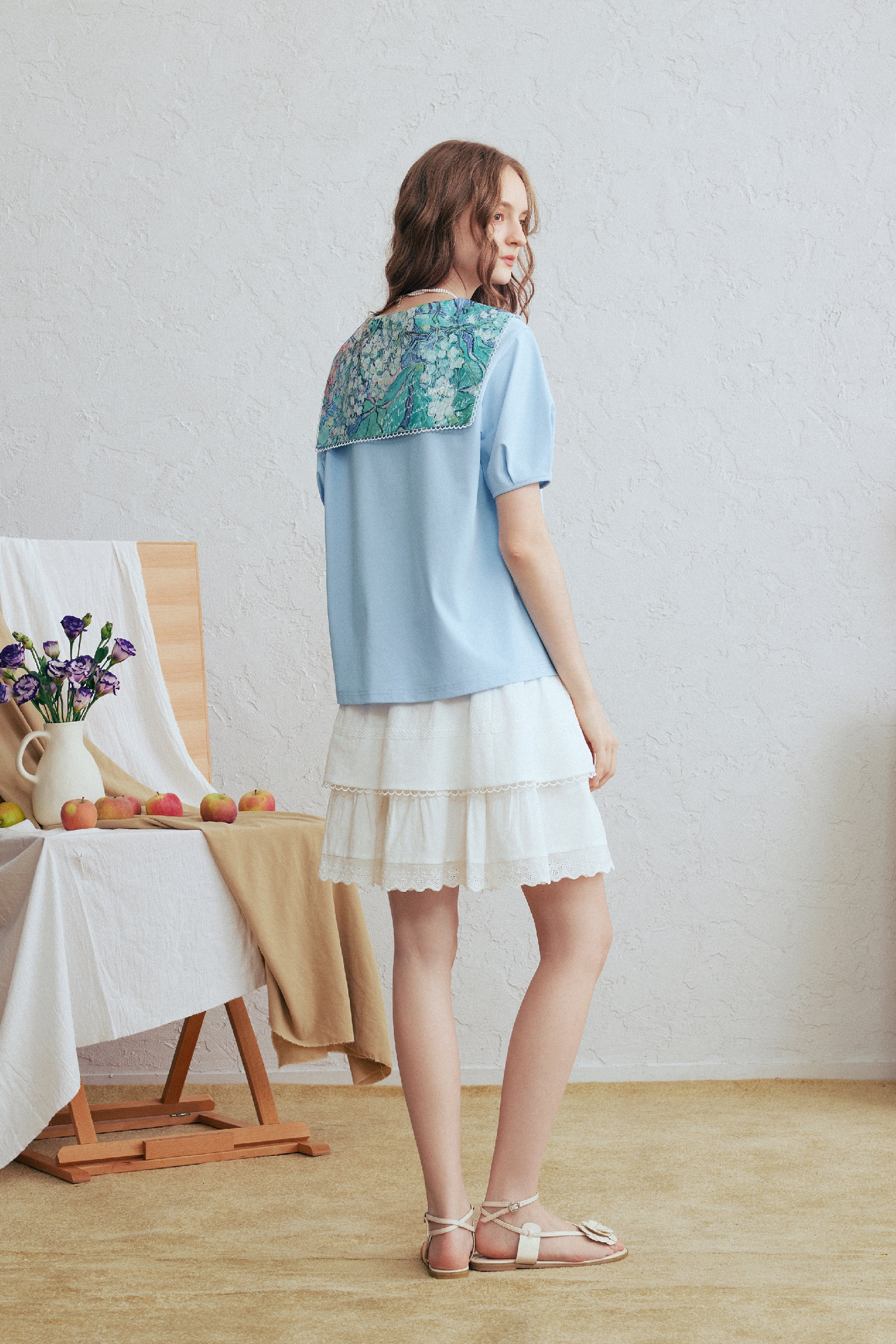 White Lace Mini Skirt