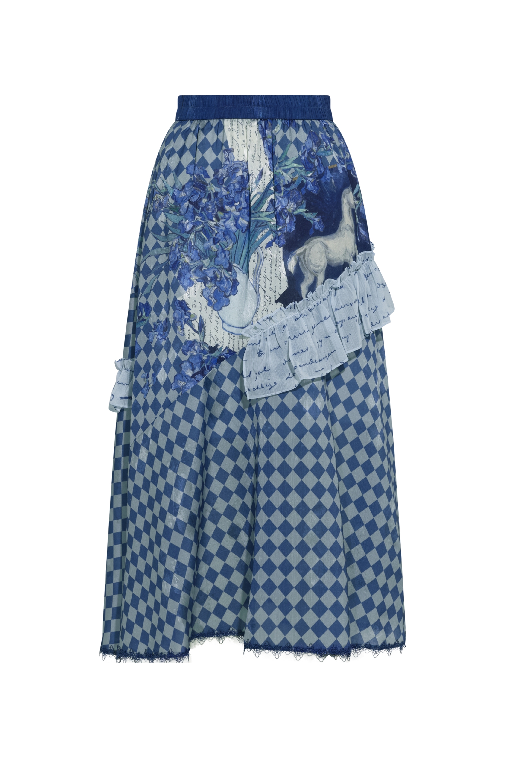 Asymmetrical Print Skirt