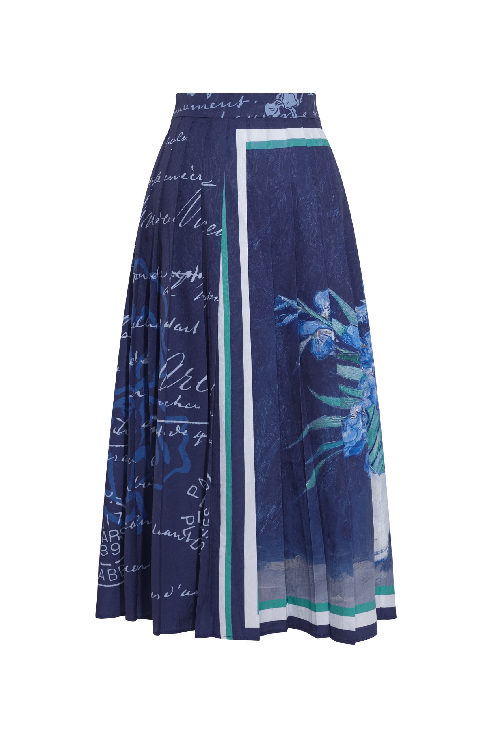 High-Waisted Print Skirt