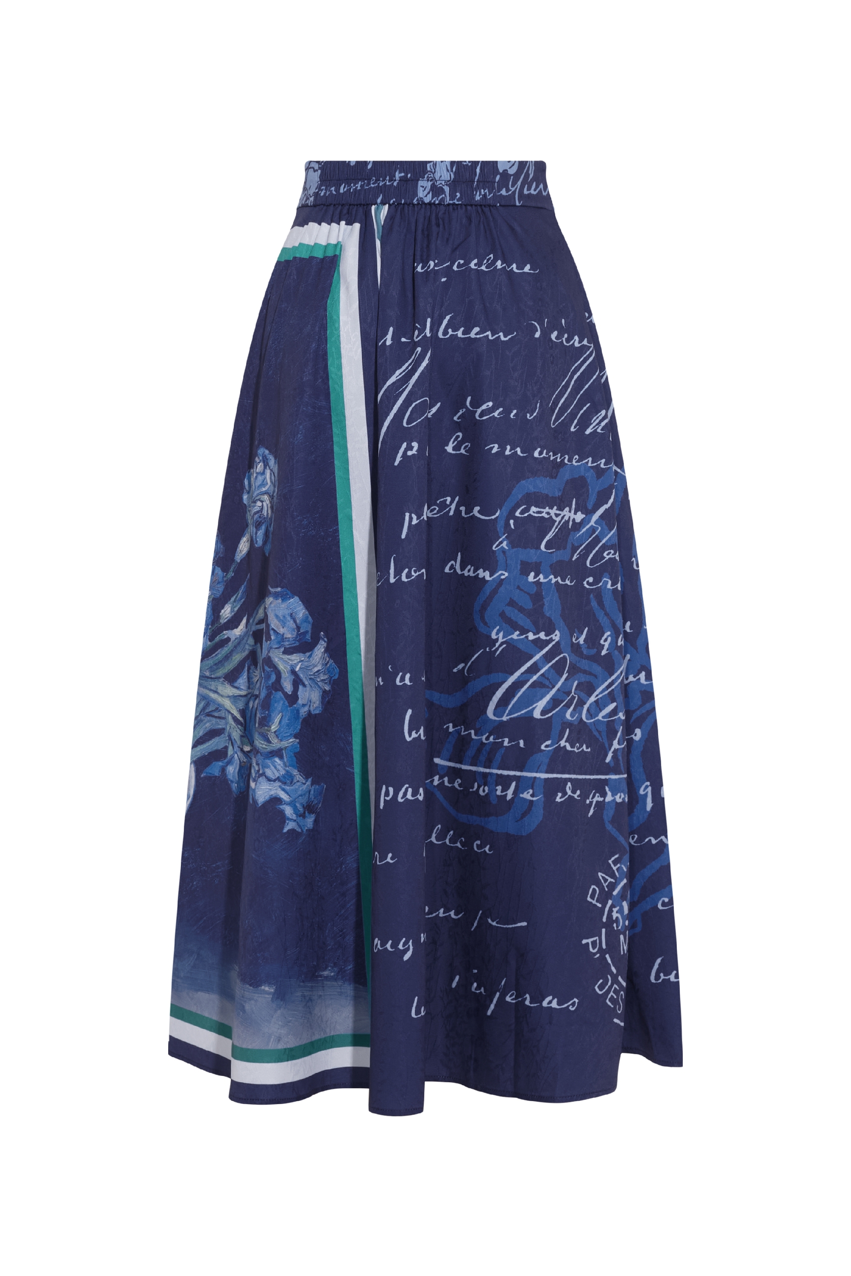 High-Waisted Print Skirt