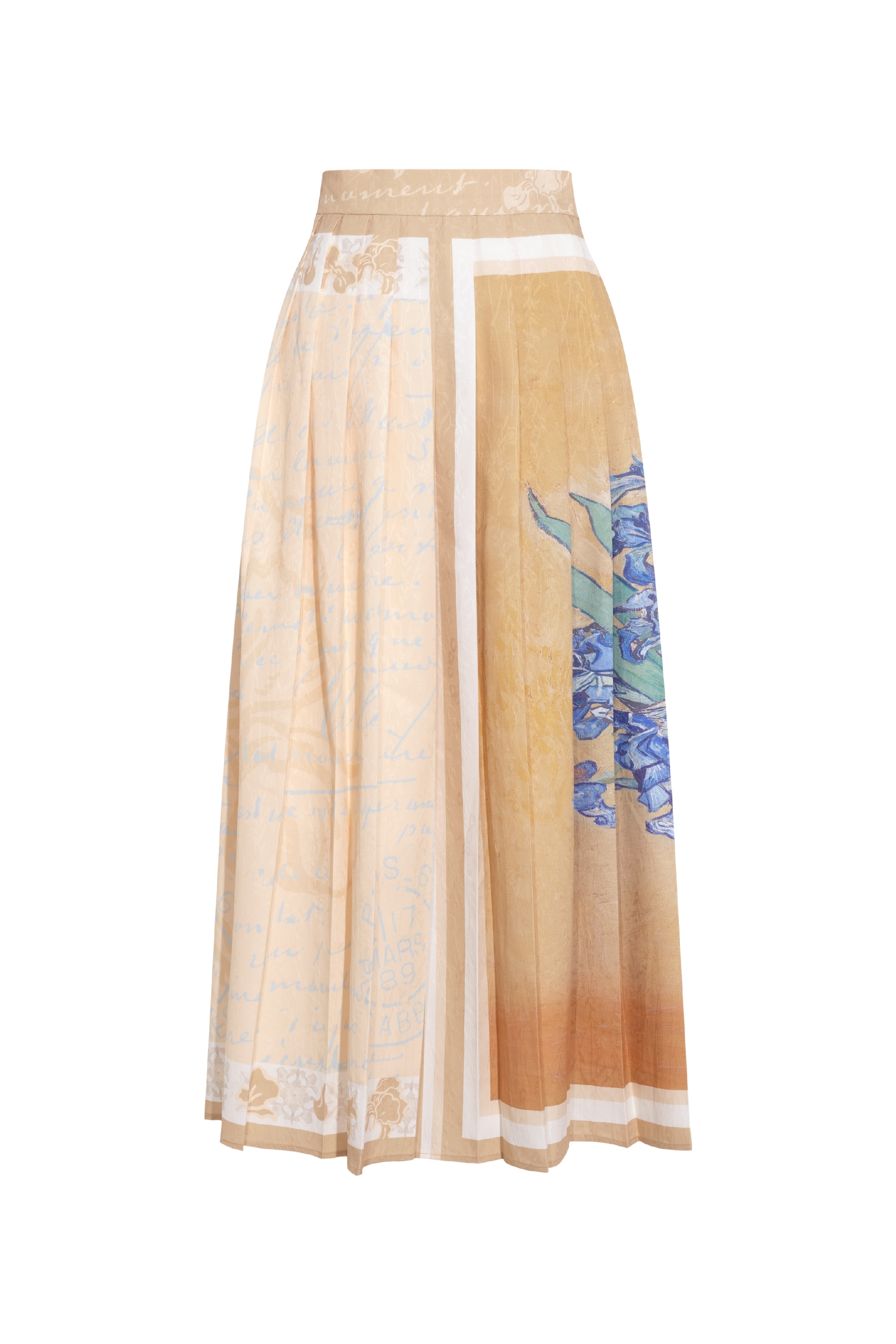 High-Waisted Print Skirt