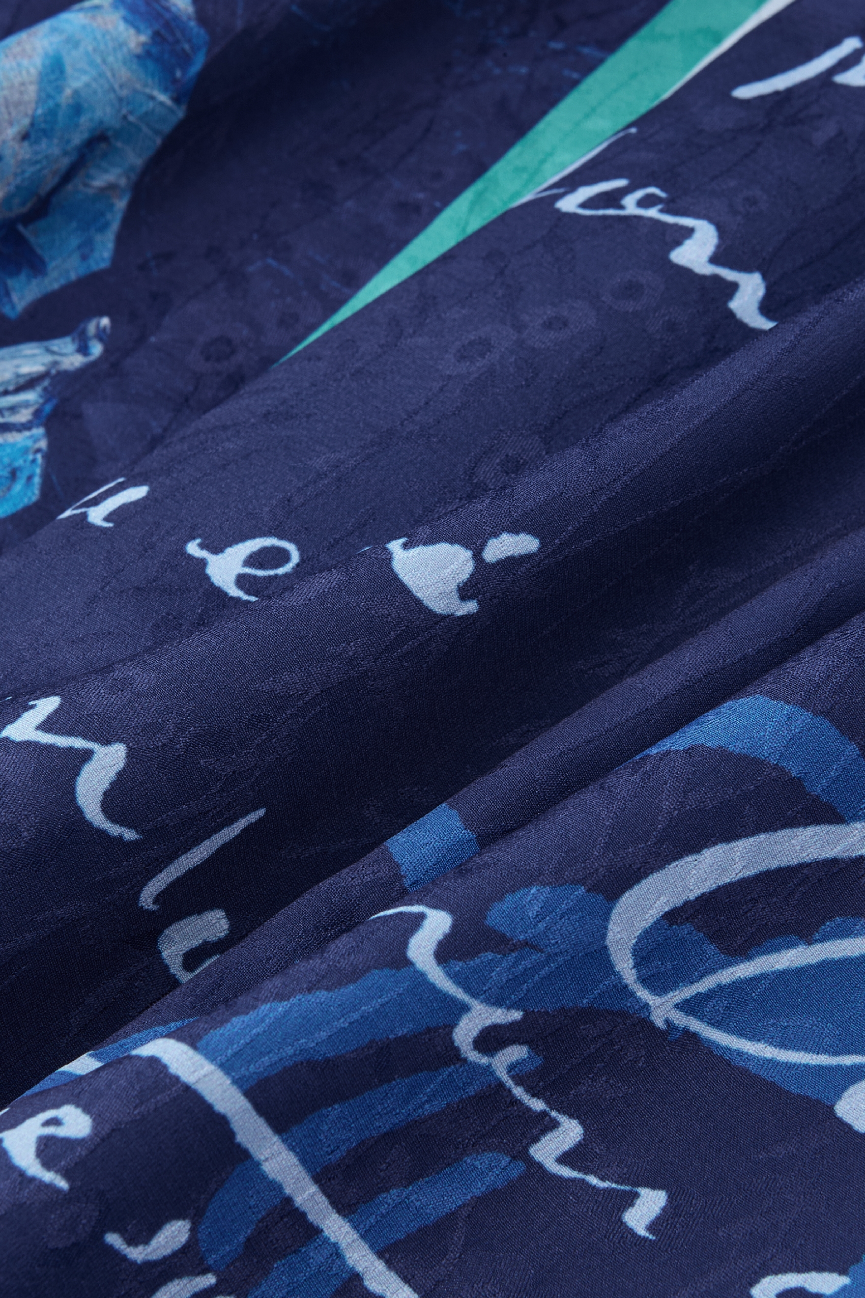 High-Waisted Print Skirt