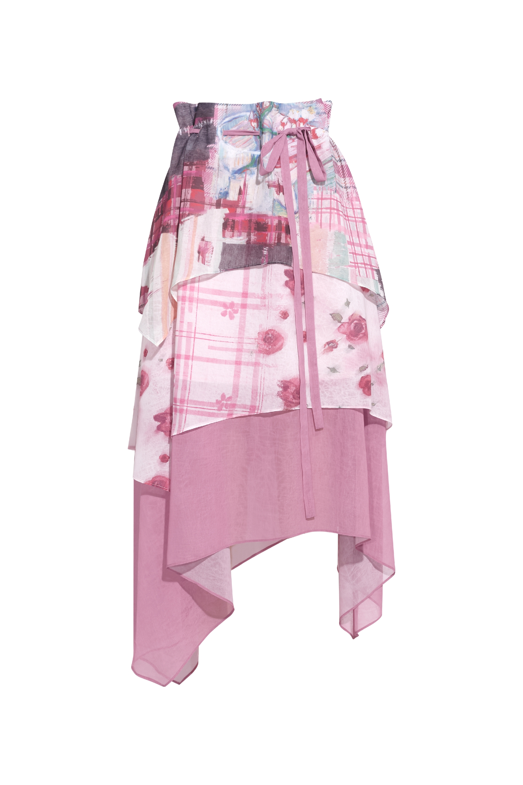 Printed Asymmetrical Skirt