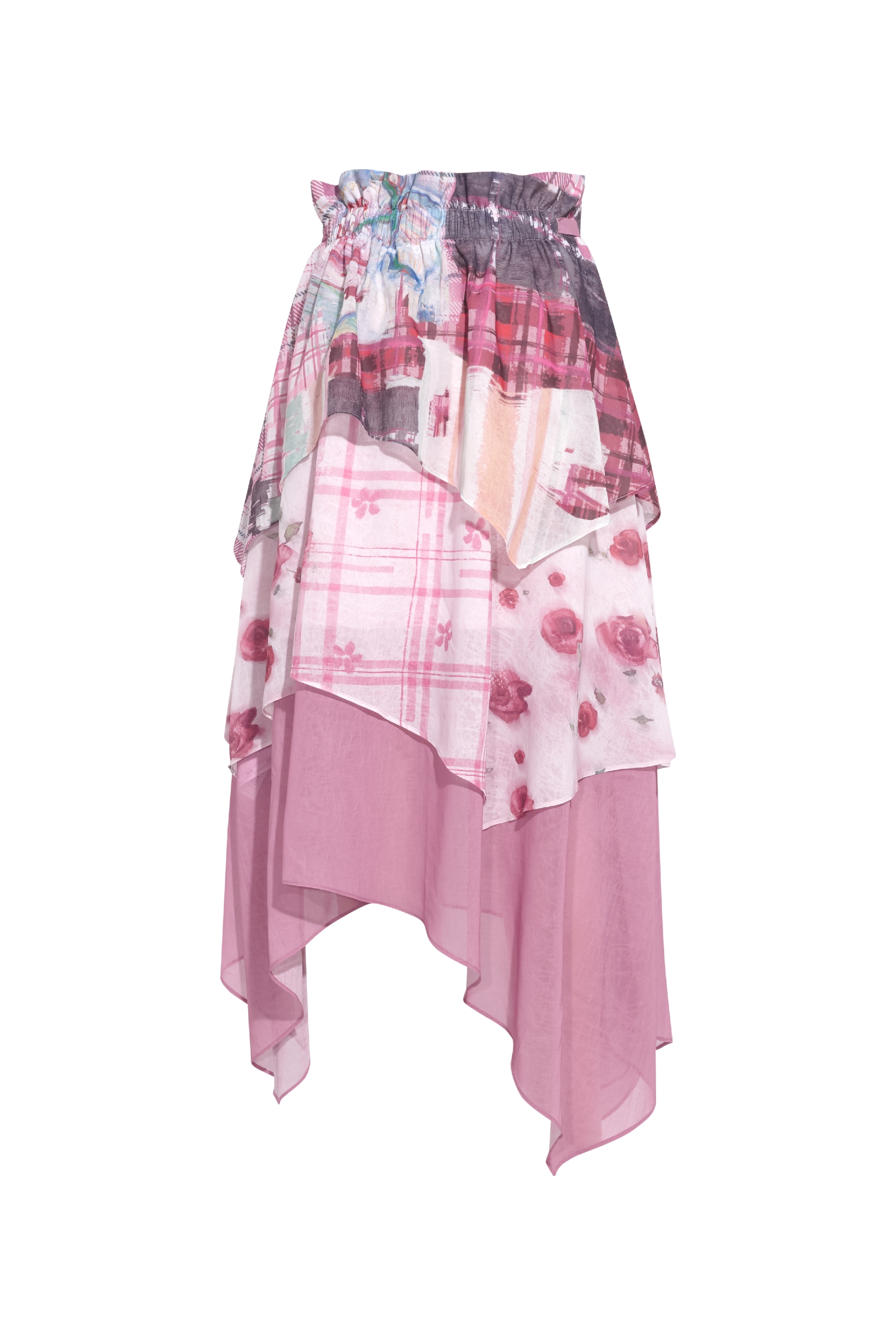 Printed Asymmetrical Skirt