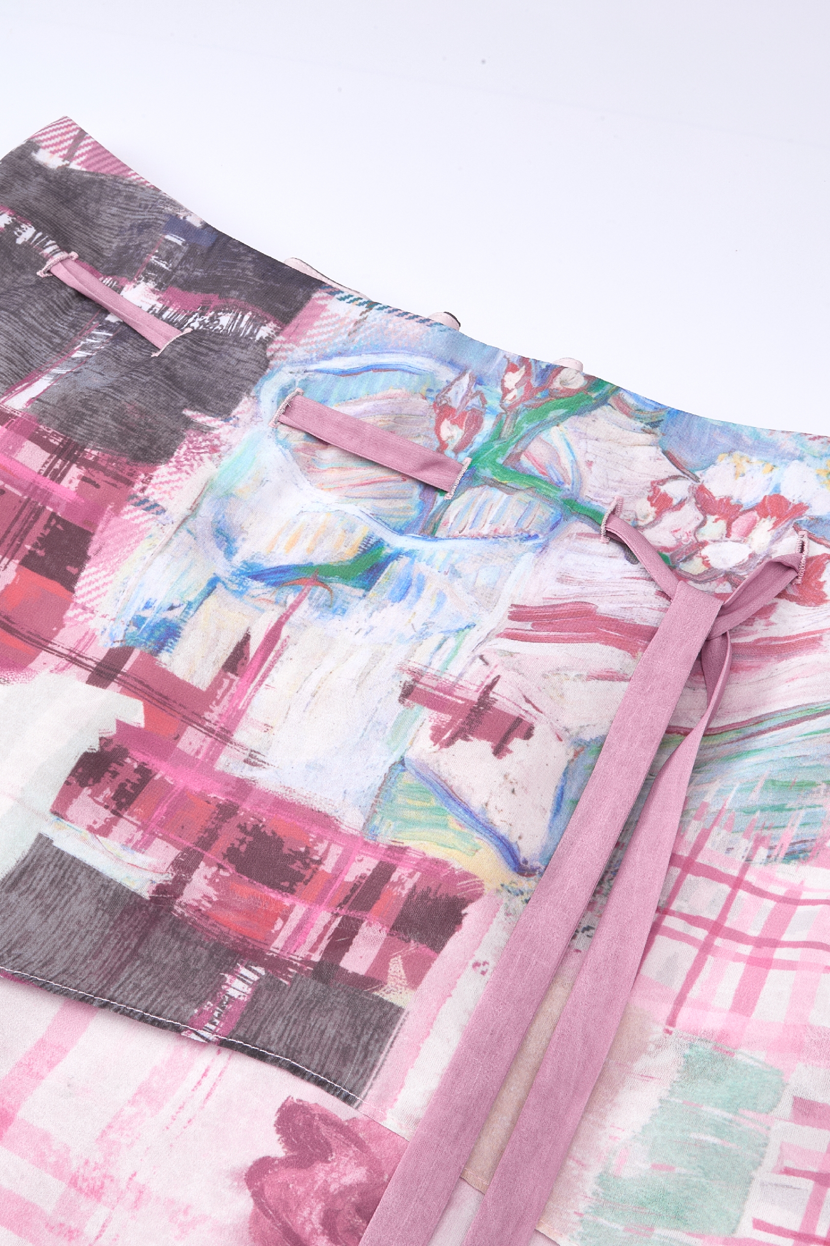 Printed Asymmetrical Skirt