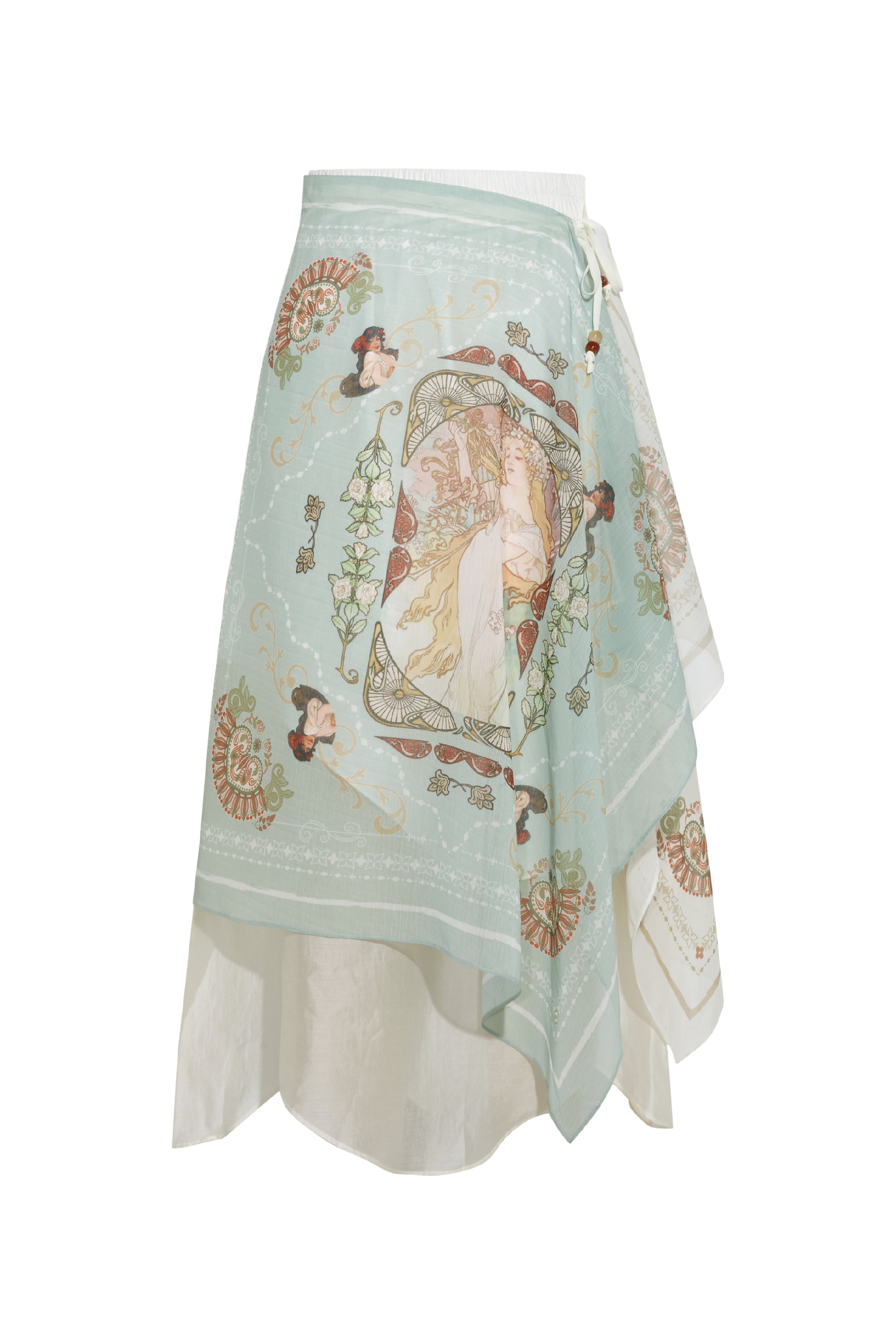 Printed Asymmetrical Skirt