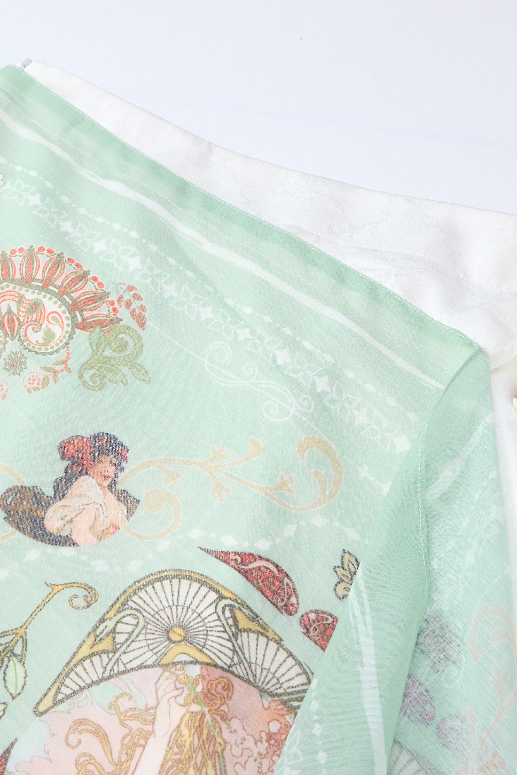 Printed Asymmetrical Skirt