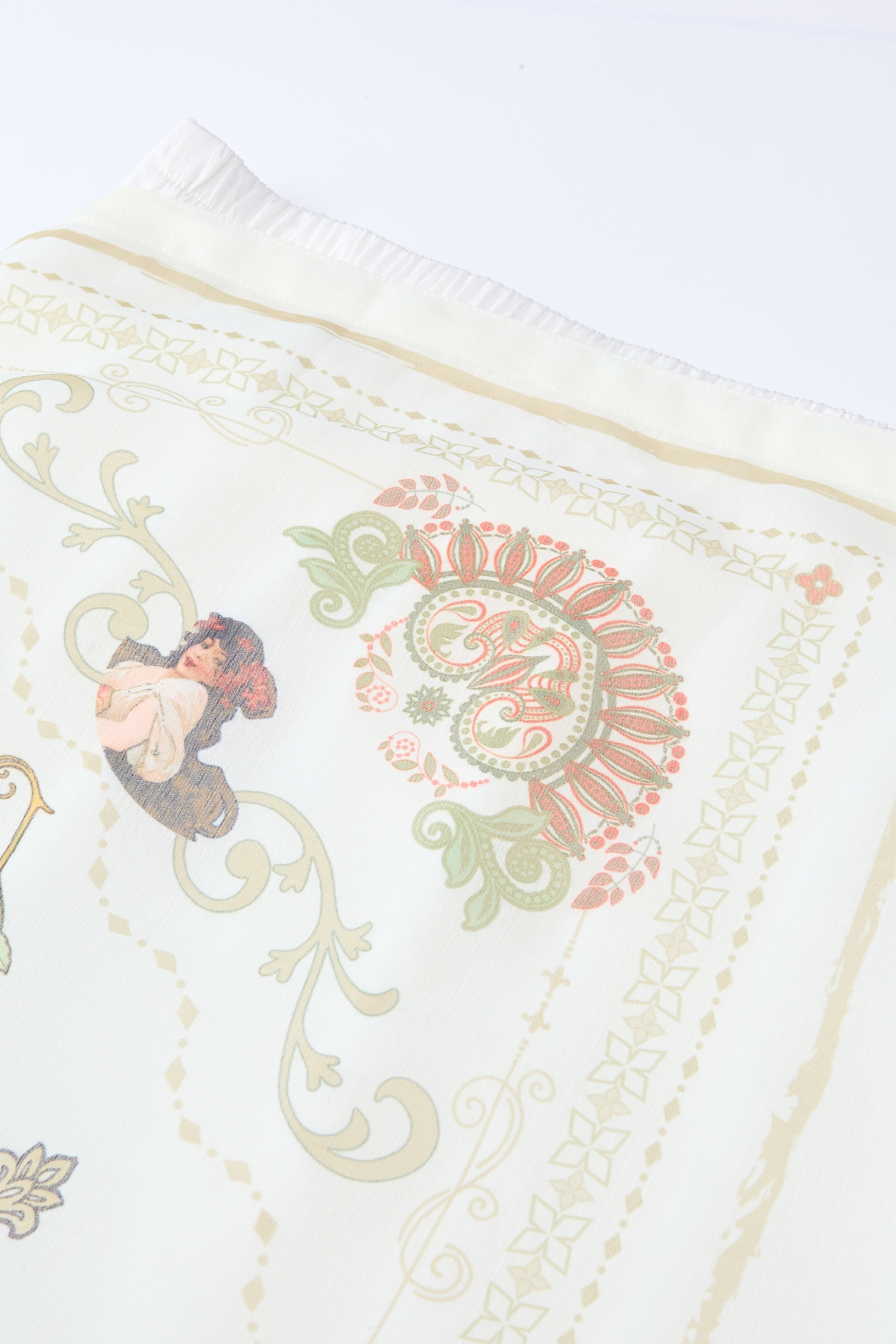 Printed Asymmetrical Skirt