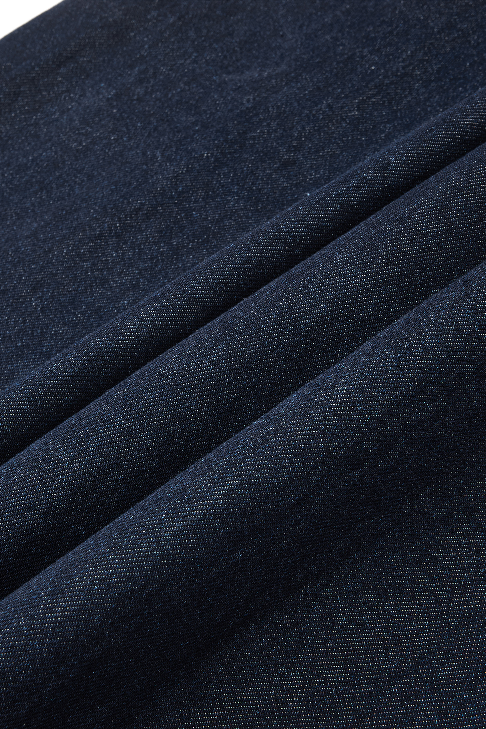 Blue Printed Denim Pants