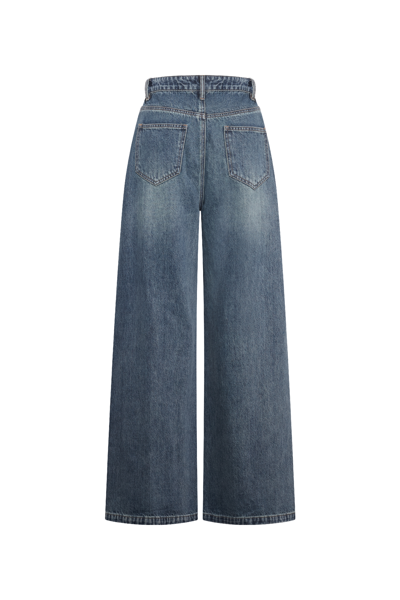 High-Waisted Wide-Leg Jeans
