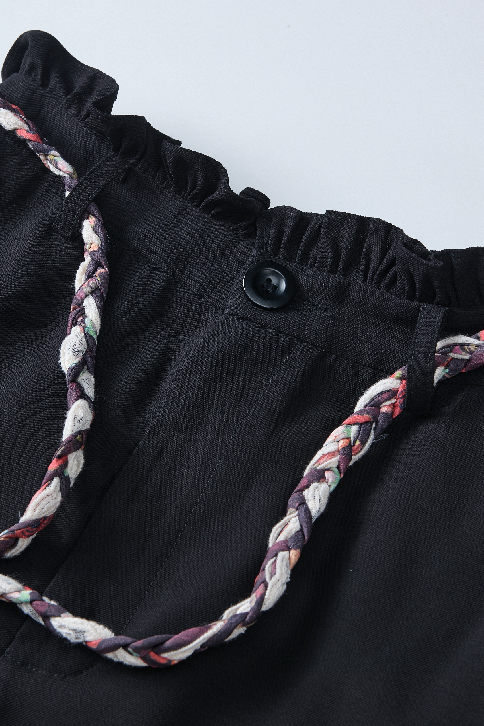 Braided Belt Relaxed Pants