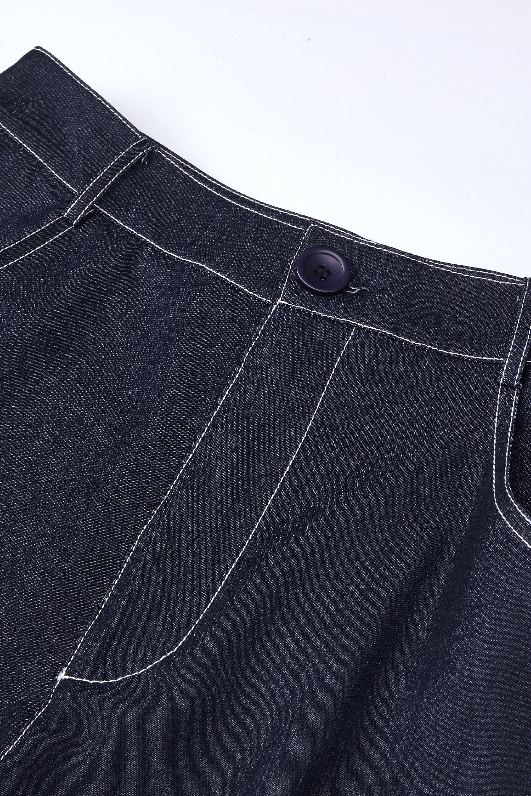 Blue Lace Casual Pants