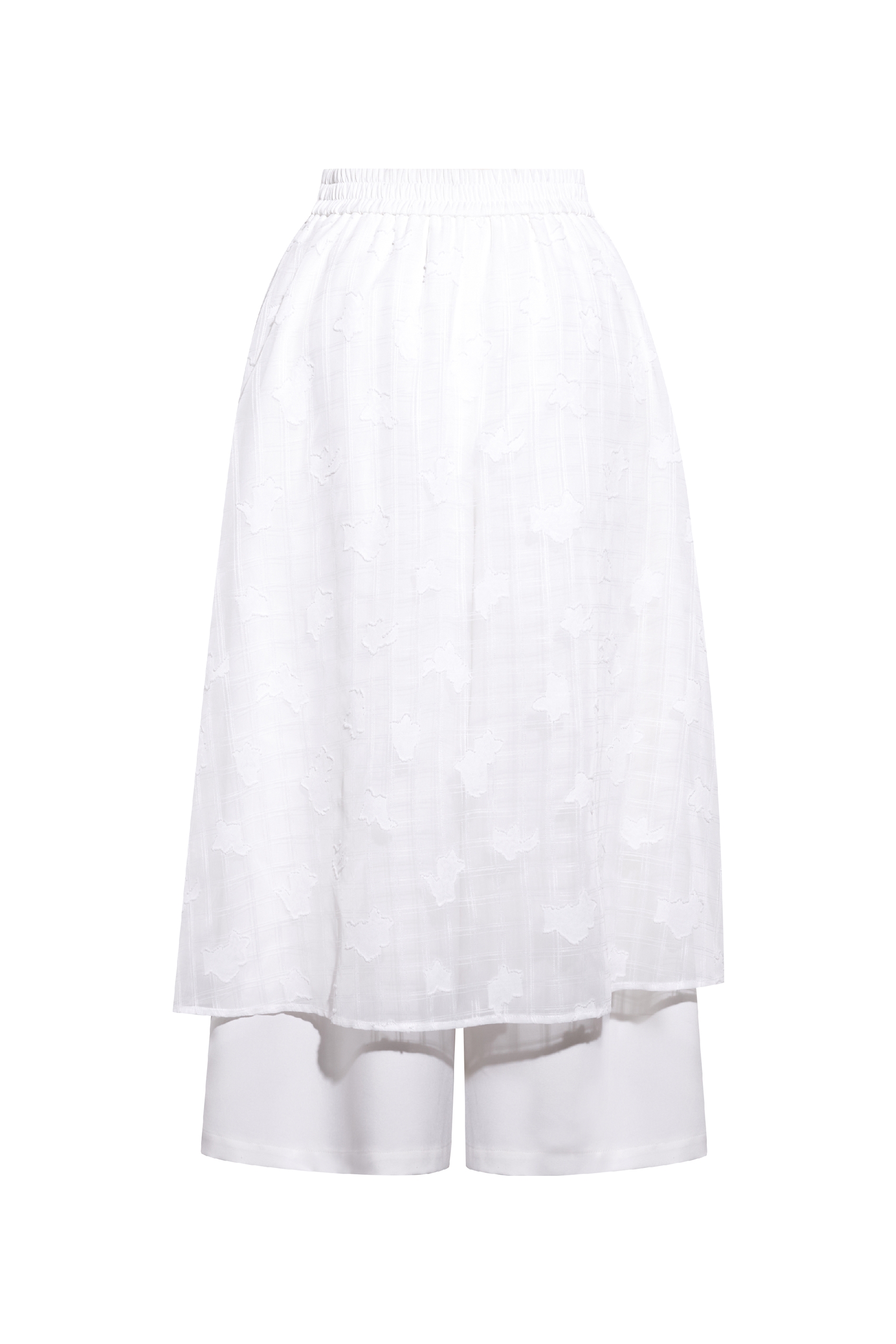 White Lace Casual Pants