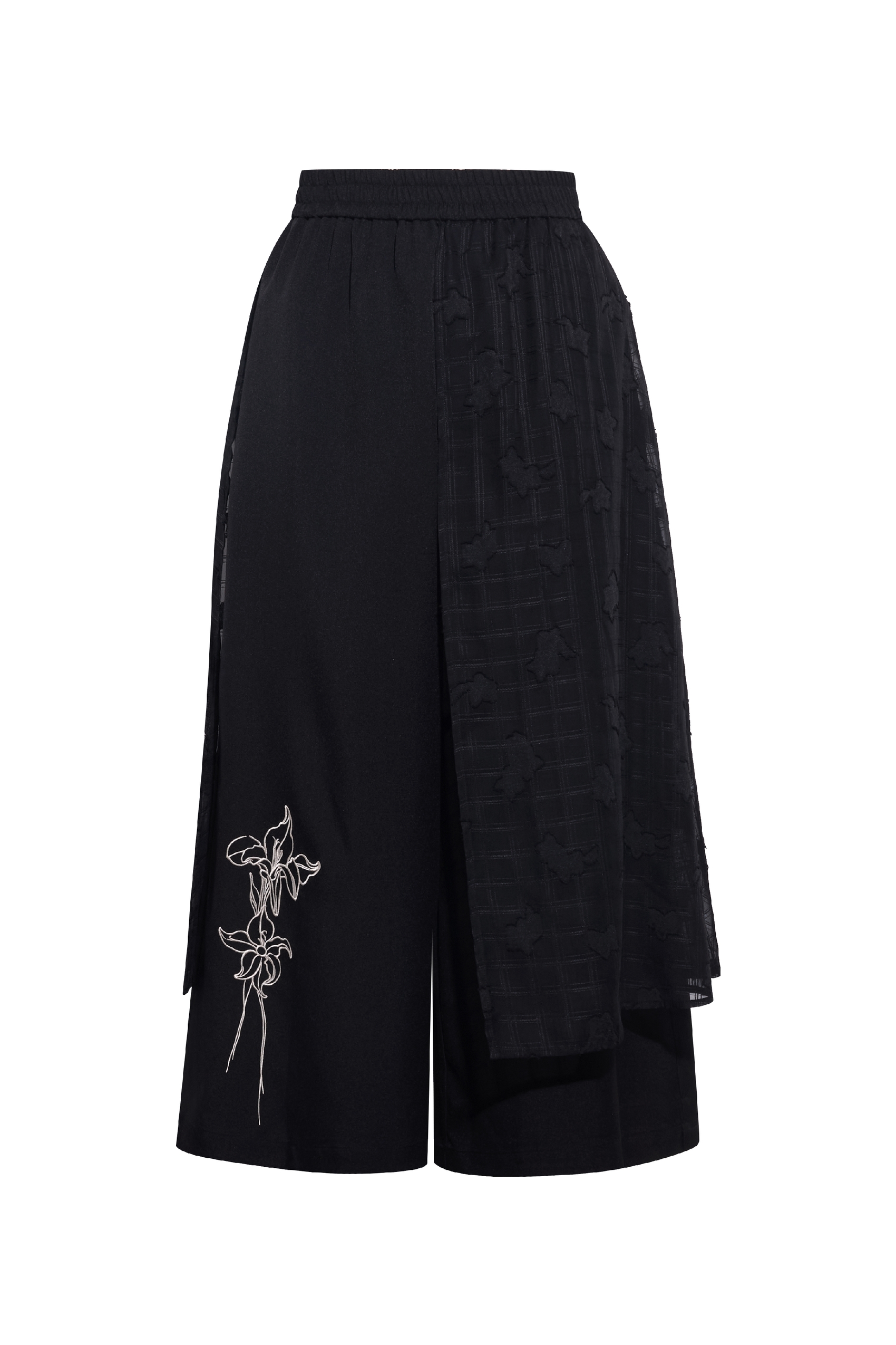 White Lace Casual Pants